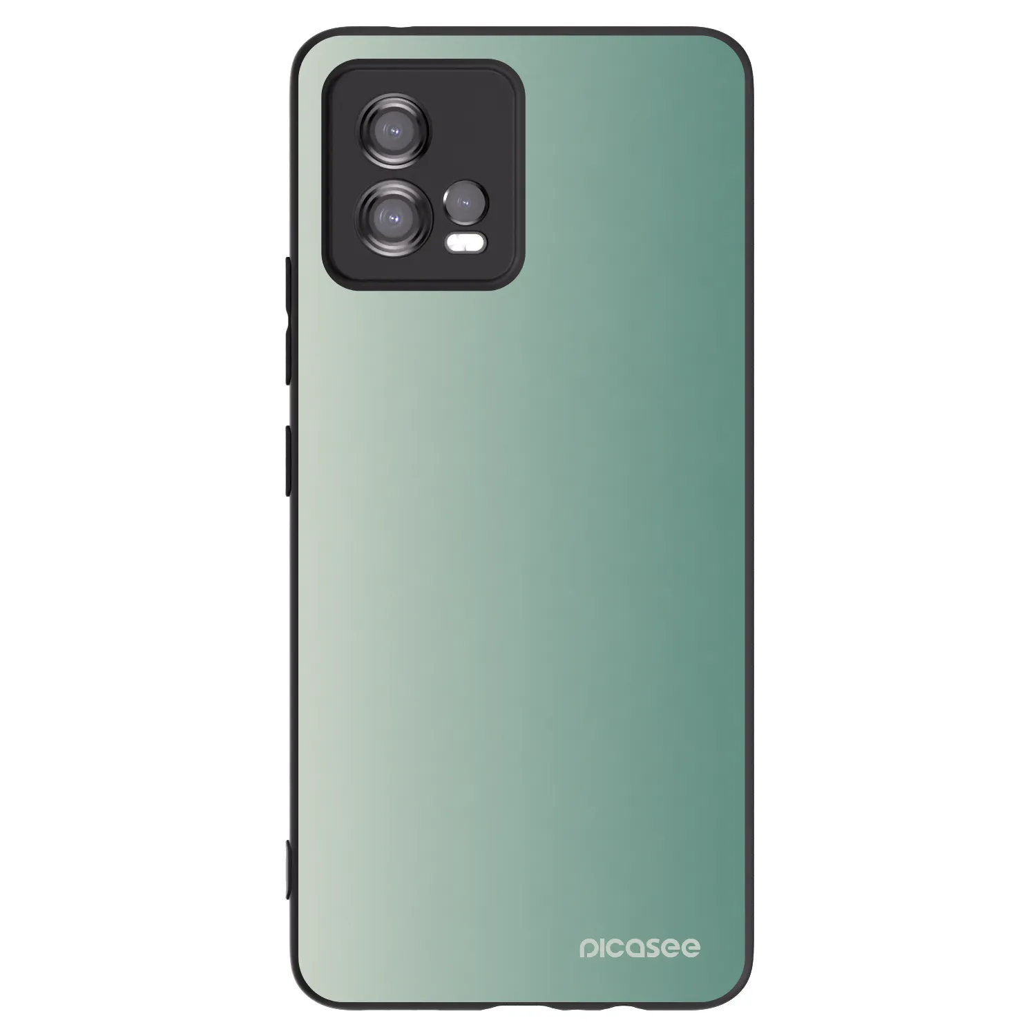 Picasee Motorola Moto G72 Hülle - Schwarzes Silikon - Misty Sage