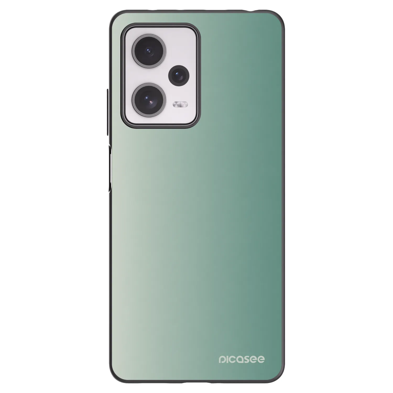 Picasee Xiaomi Redmi Note 12 Pro+ 5G Hülle - Schwarzes Silikon - Misty Sage