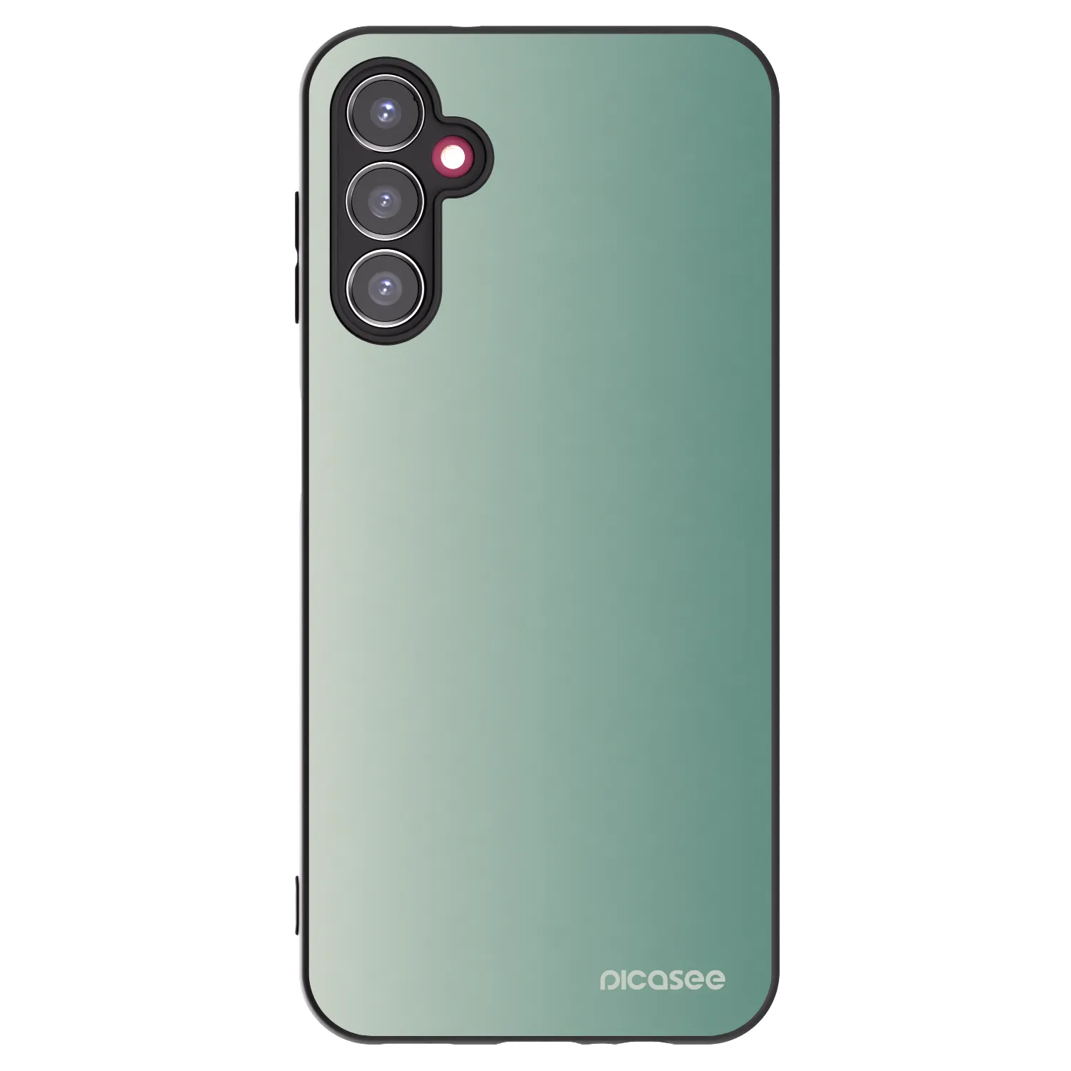Picasee Samsung Galaxy A14 5G A146P Hülle - Schwarzes Silikon - Misty Sage