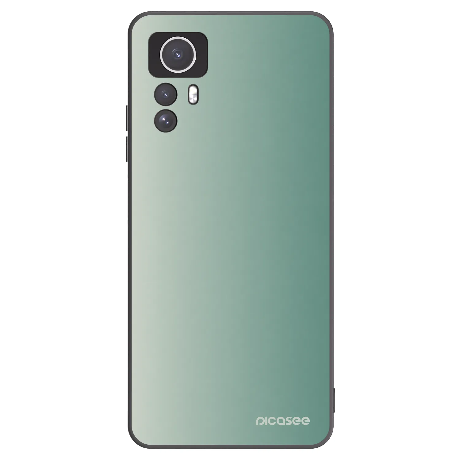 Picasee Xiaomi Redmi Note 12S Hülle - Schwarzes Silikon - Misty Sage