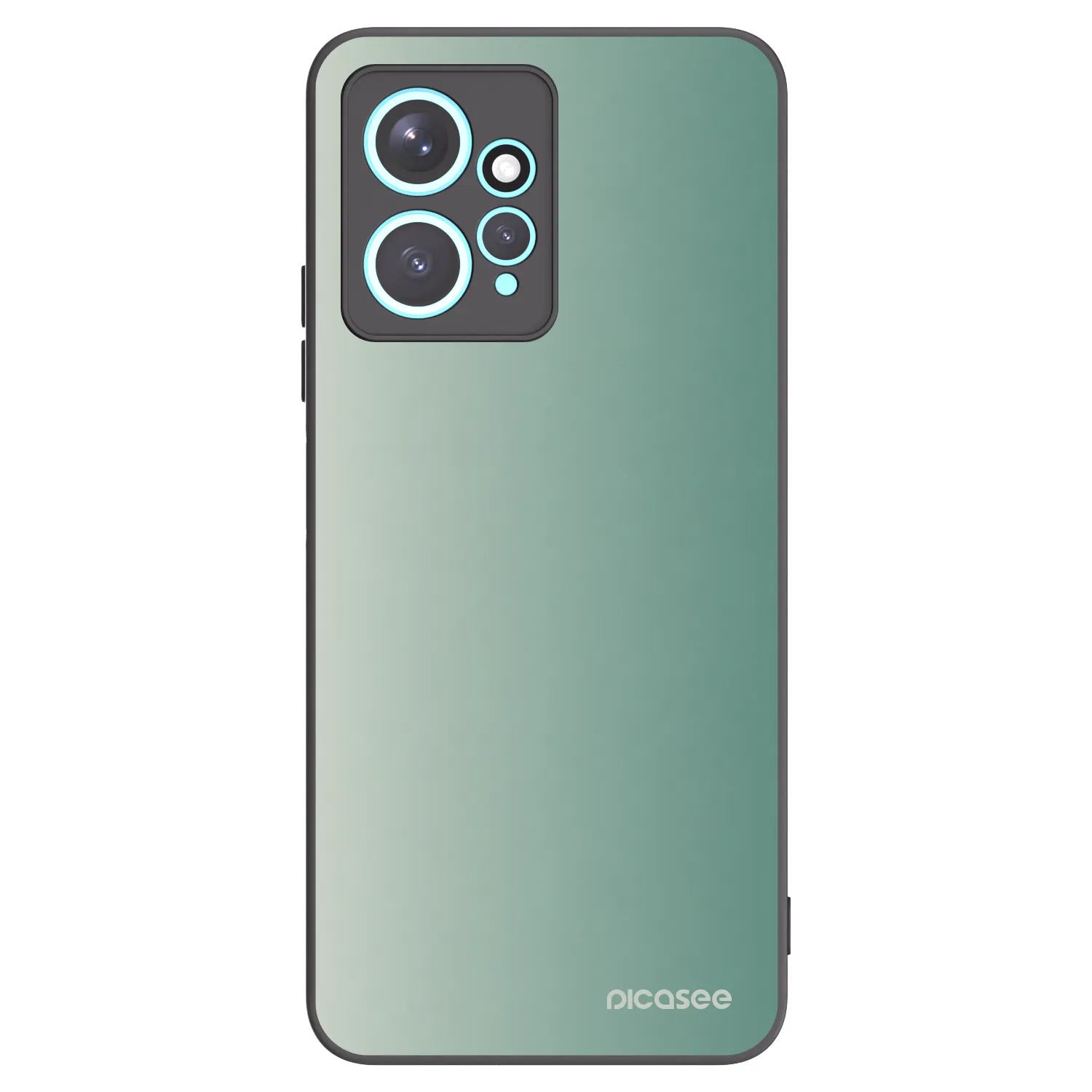 Picasee Xiaomi Redmi Note 12 4G Hülle - Schwarzes Silikon - Misty Sage