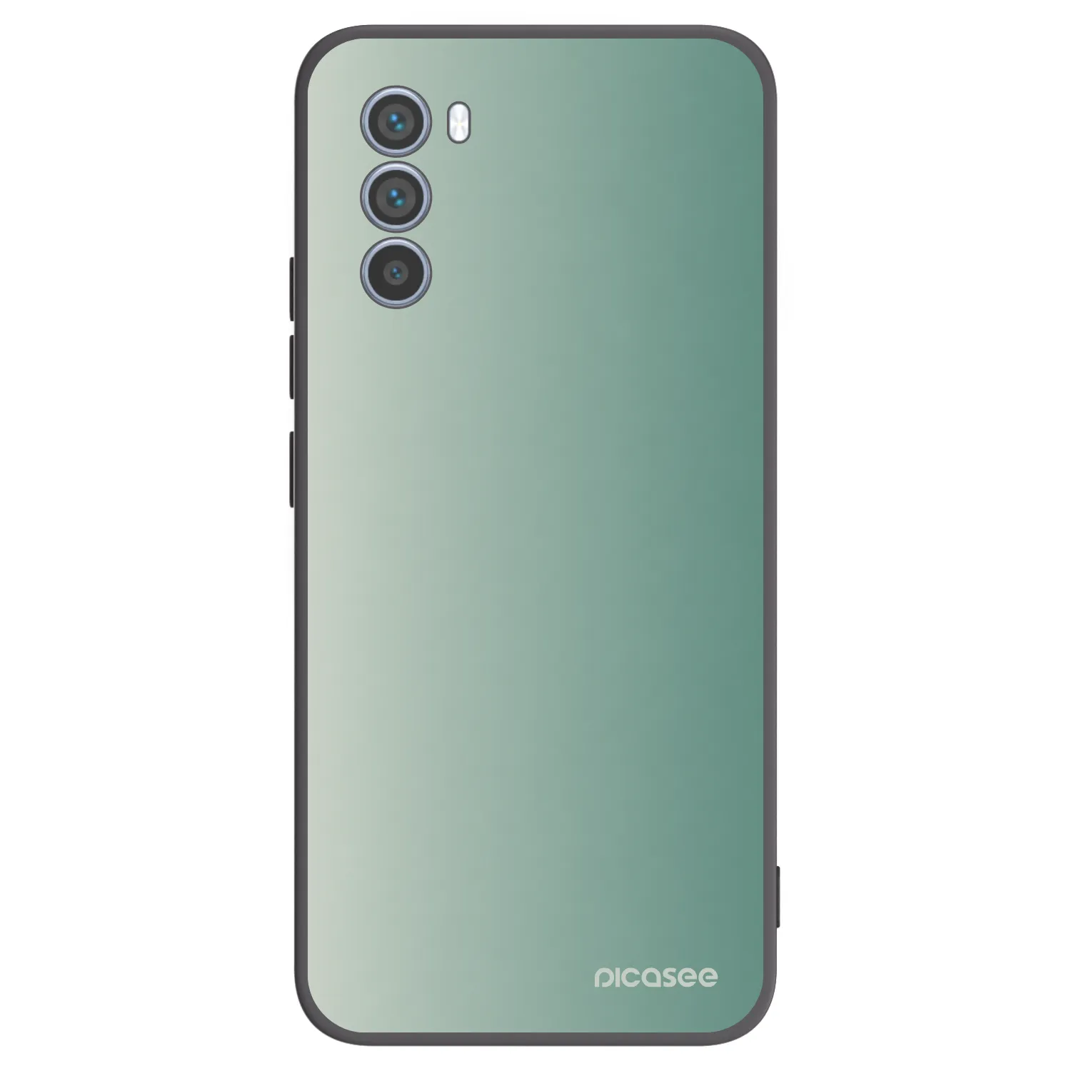 Picasee Motorola Moto G62 Hülle - Schwarzes Silikon - Misty Sage