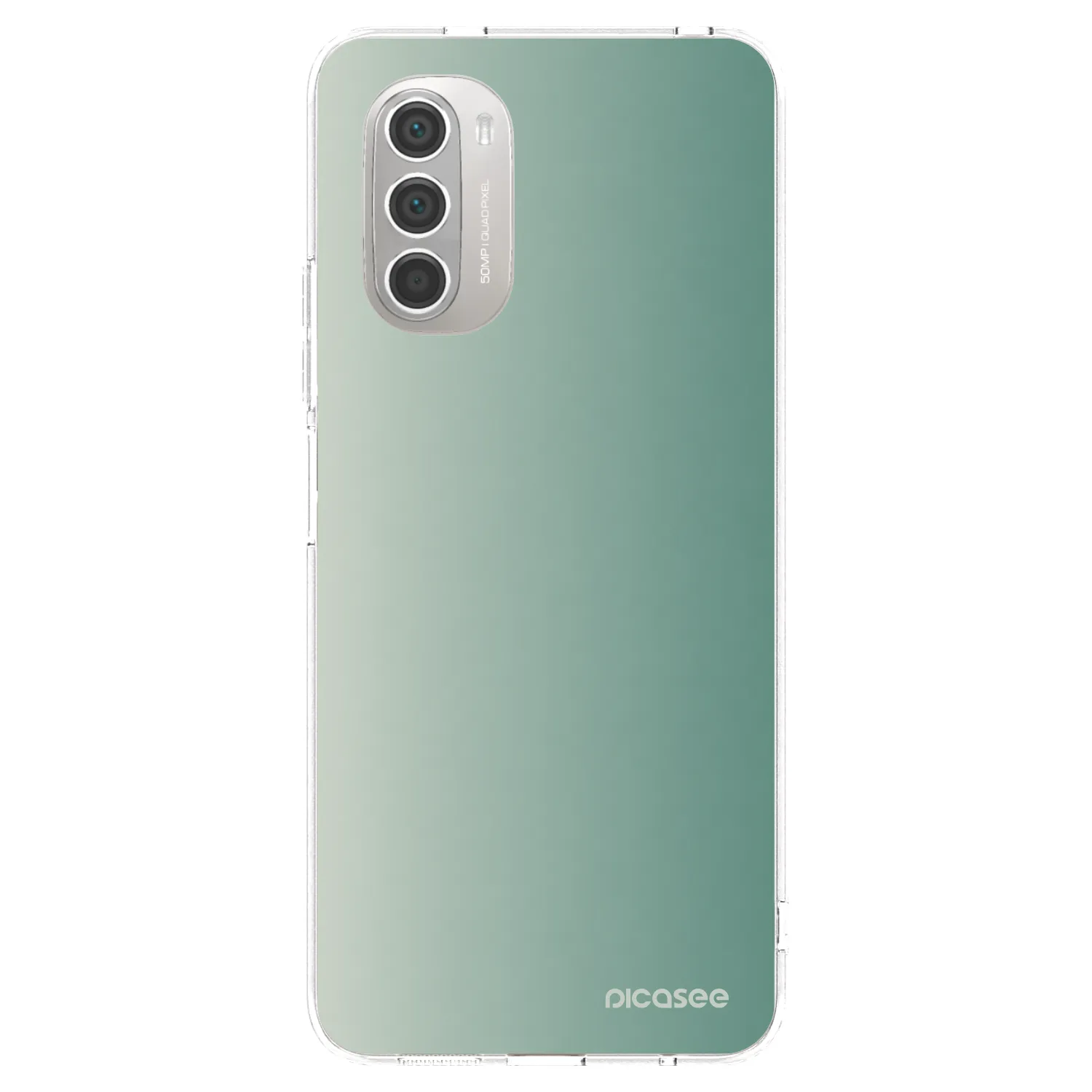 Picasee Motorola Moto G51 Hülle - Transparentes Silikon - Misty Sage