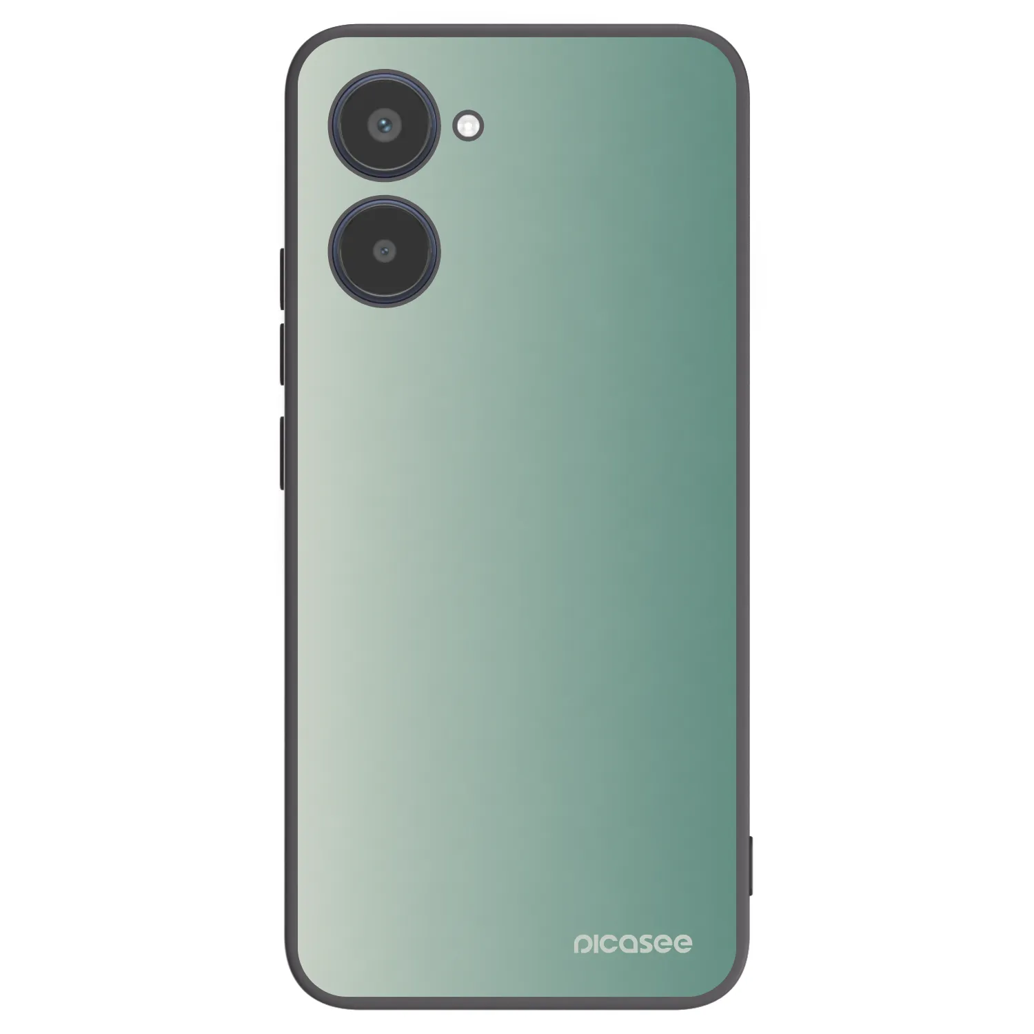 Picasee Realme 10 4G Hülle - Schwarzes Silikon - Misty Sage