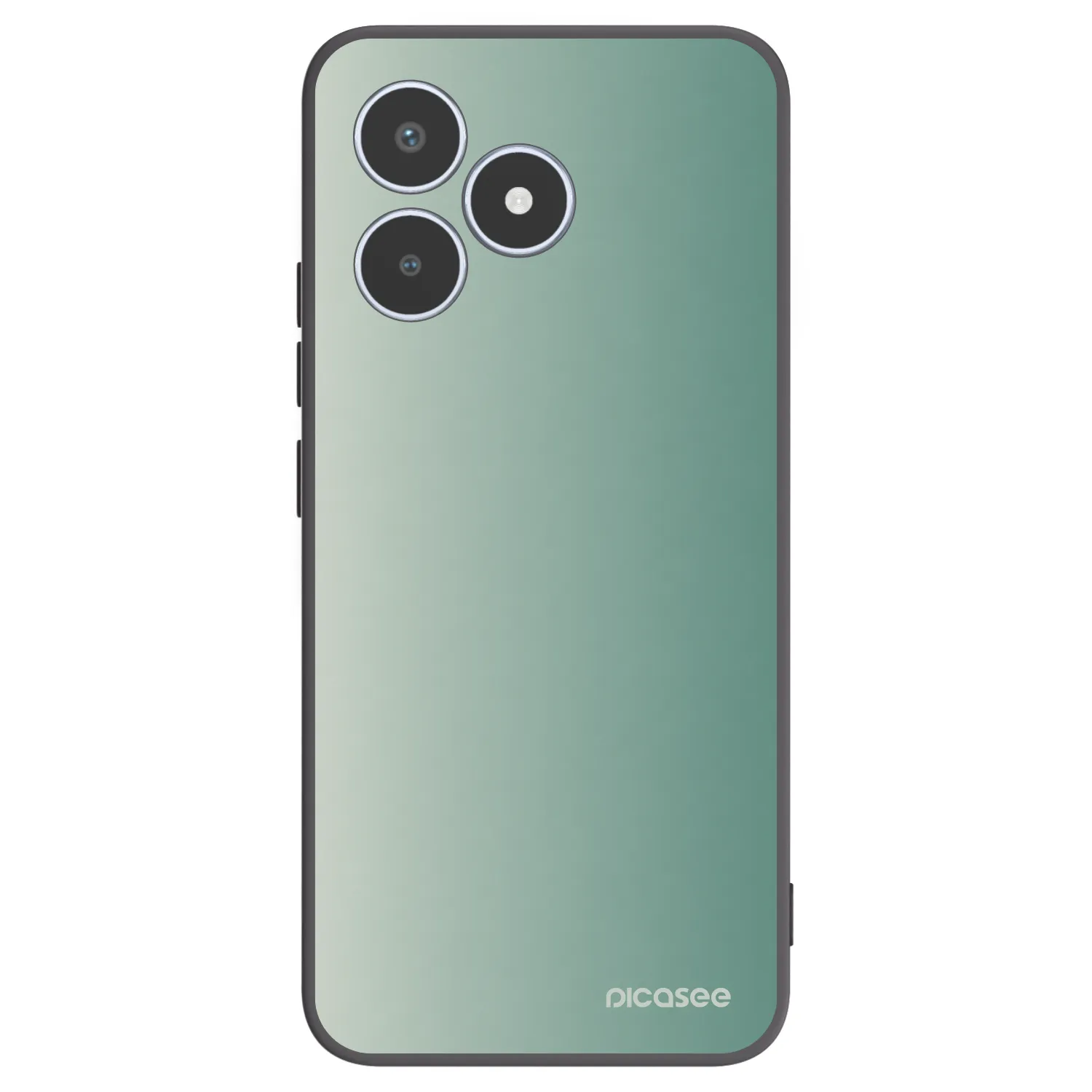Picasee Realme C53 Hülle - Schwarzes Silikon - Misty Sage