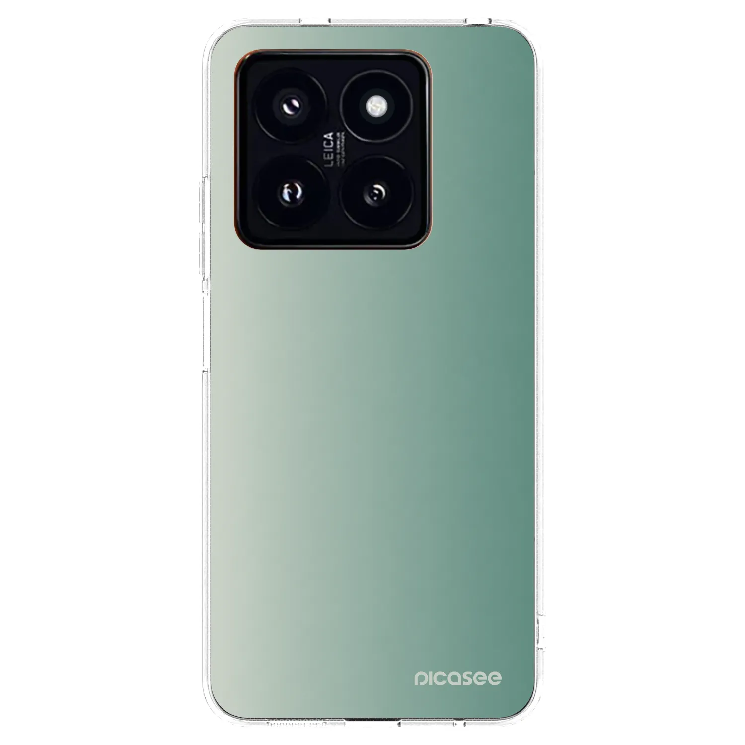 Picasee Xiaomi 14 Pro Hülle - Transparentes Silikon - Misty Sage