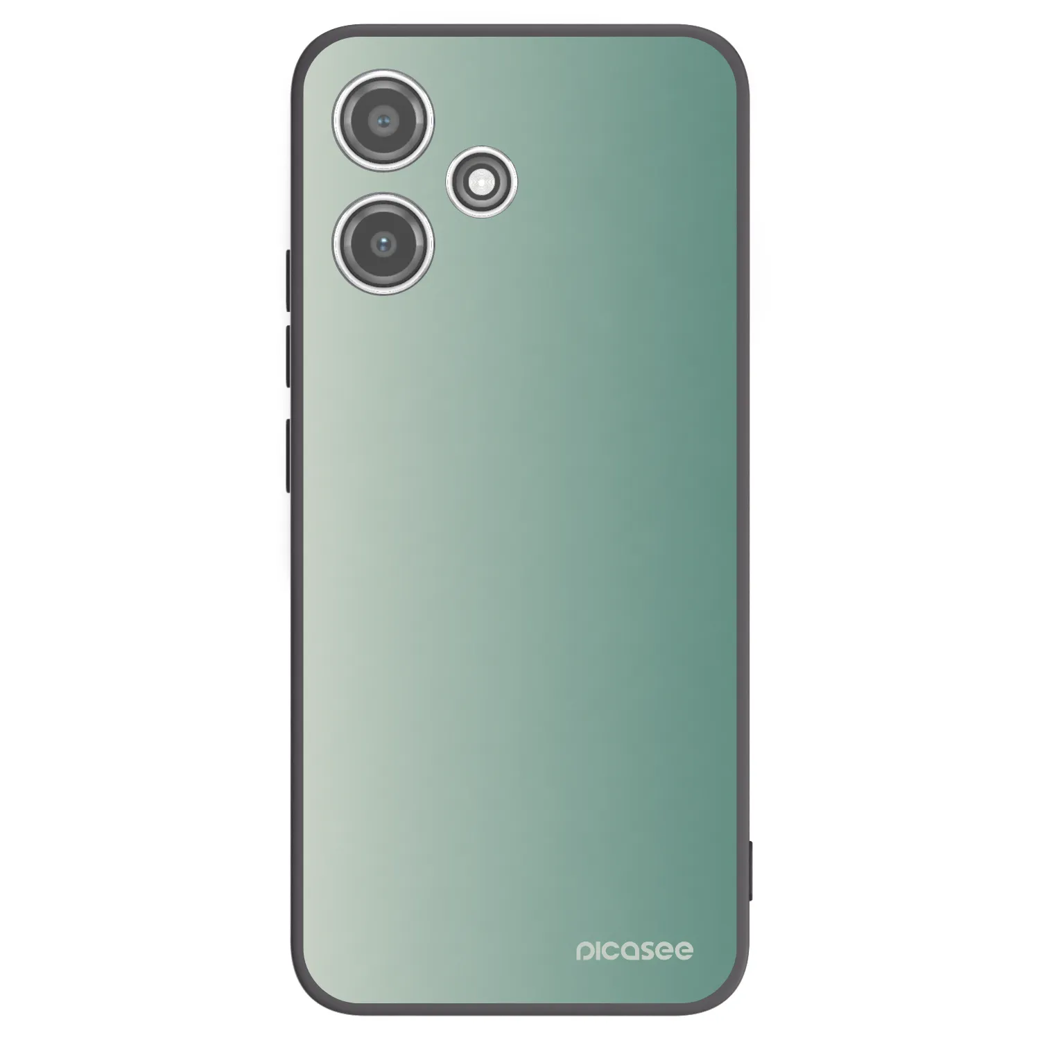 Picasee Xiaomi Redmi 12 5G Hülle - Schwarzes Silikon - Misty Sage