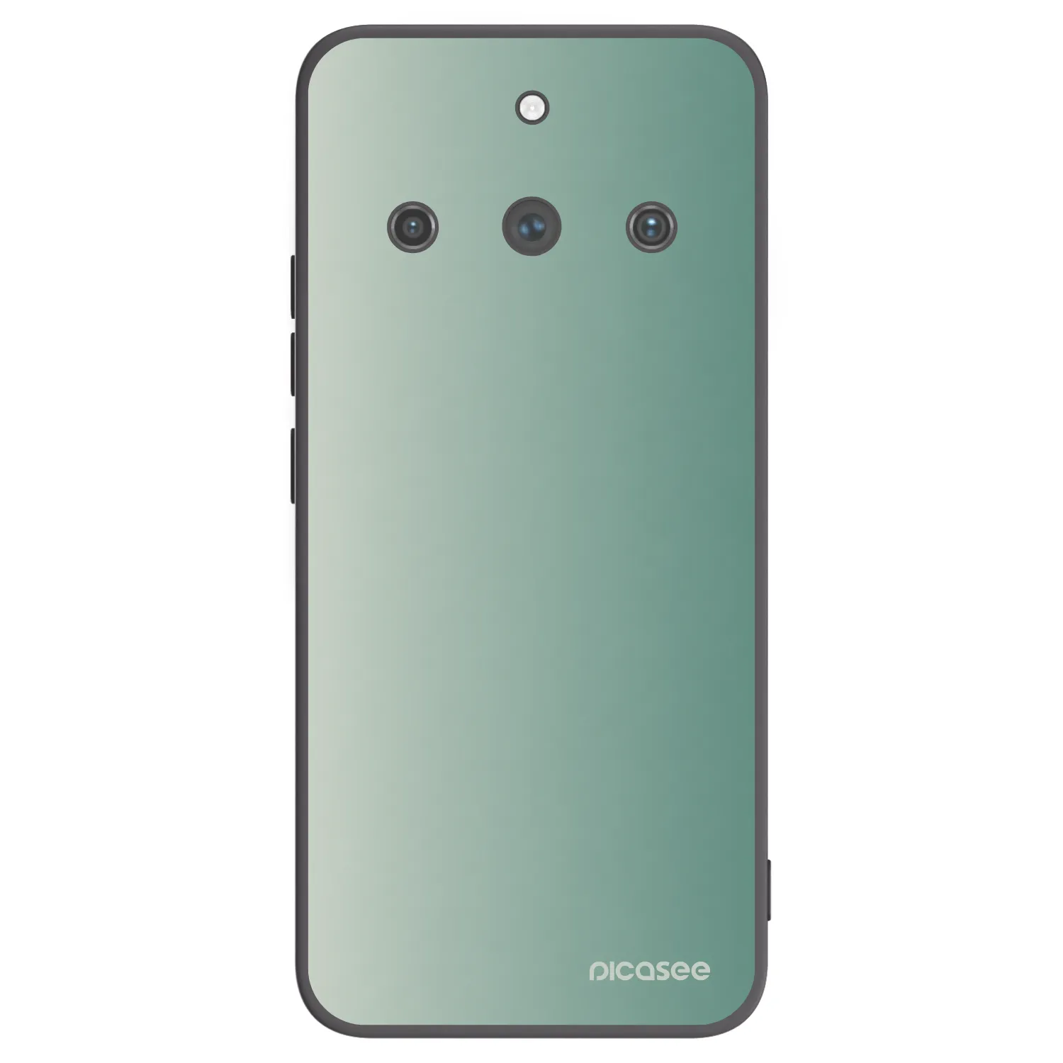 Picasee Realme 11 Pro+ Hülle - Schwarzes Silikon - Misty Sage