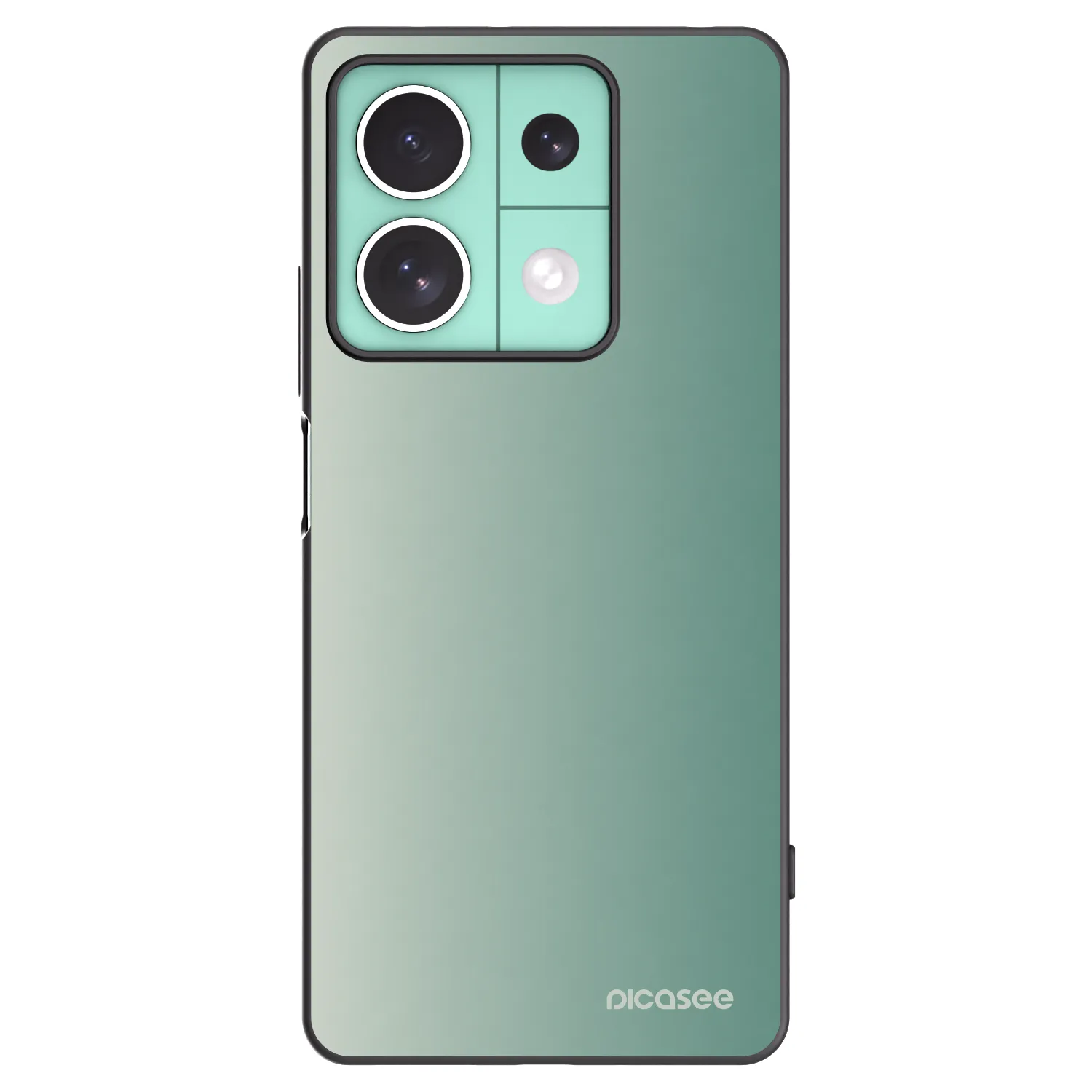 Picasee Xiaomi Redmi Note 13 5G Hülle - Schwarzes Silikon - Misty Sage