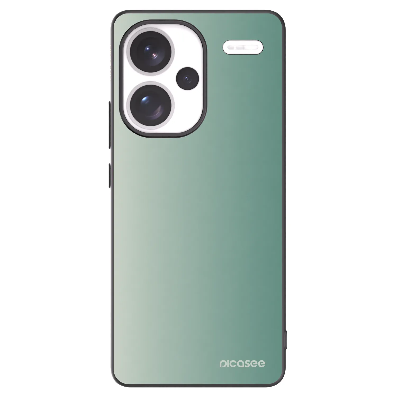 Picasee Xiaomi Redmi Note 13 Pro+ 5G Hülle - Schwarzes Silikon - Misty Sage