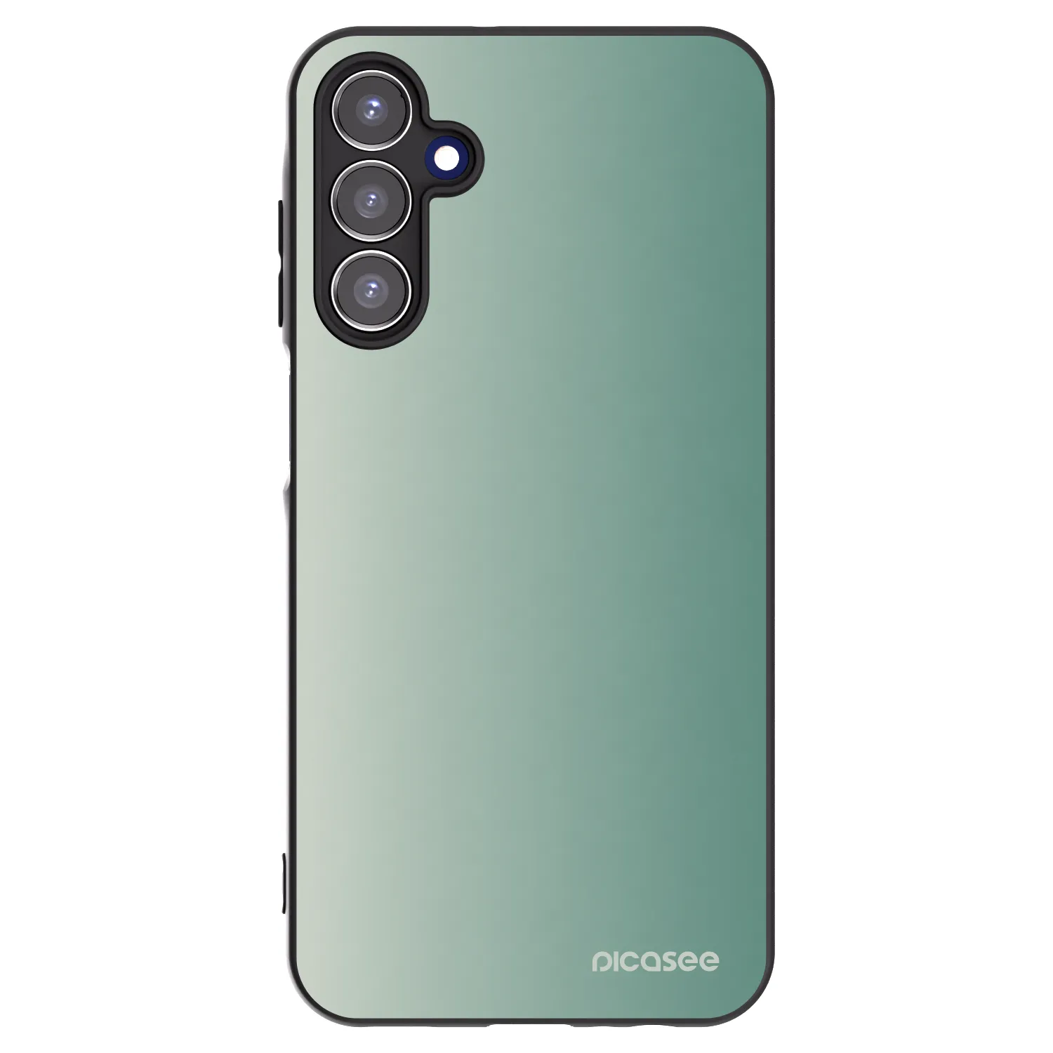 Picasee Samsung Galaxy A15 A155F 4G Hülle - Schwarzes Silikon - Misty Sage