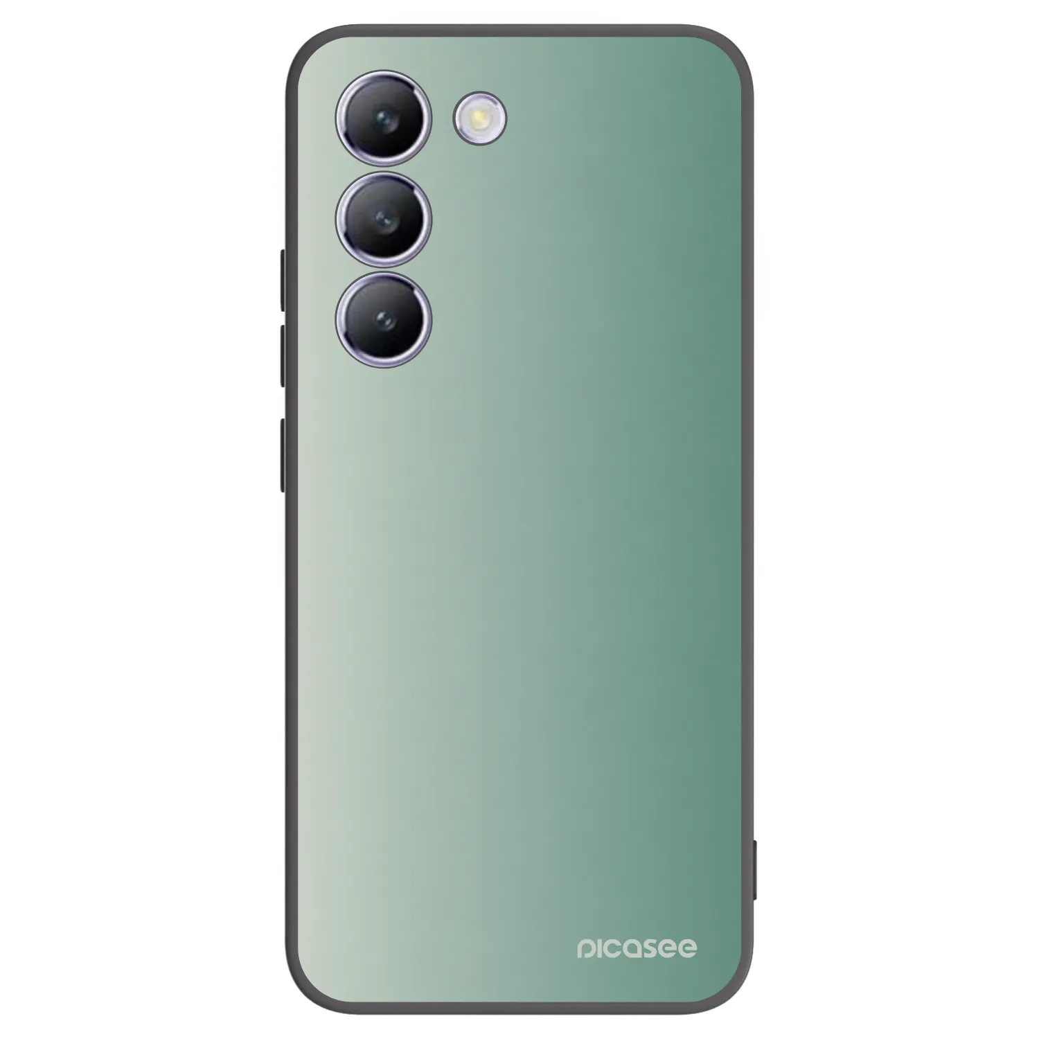 Picasee Vivo V40 SE 5G Hülle - Schwarzes Silikon - Misty Sage