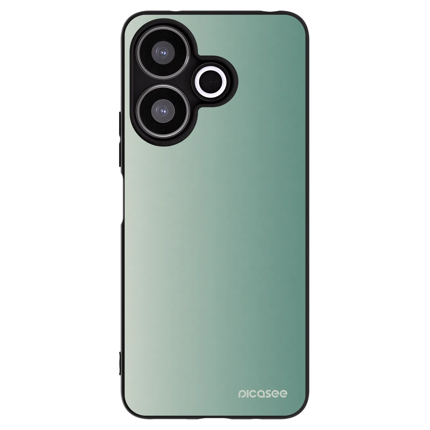 Picasee Xiaomi Redmi 13 4G Hülle - Schwarzes Silikon - Misty Sage
