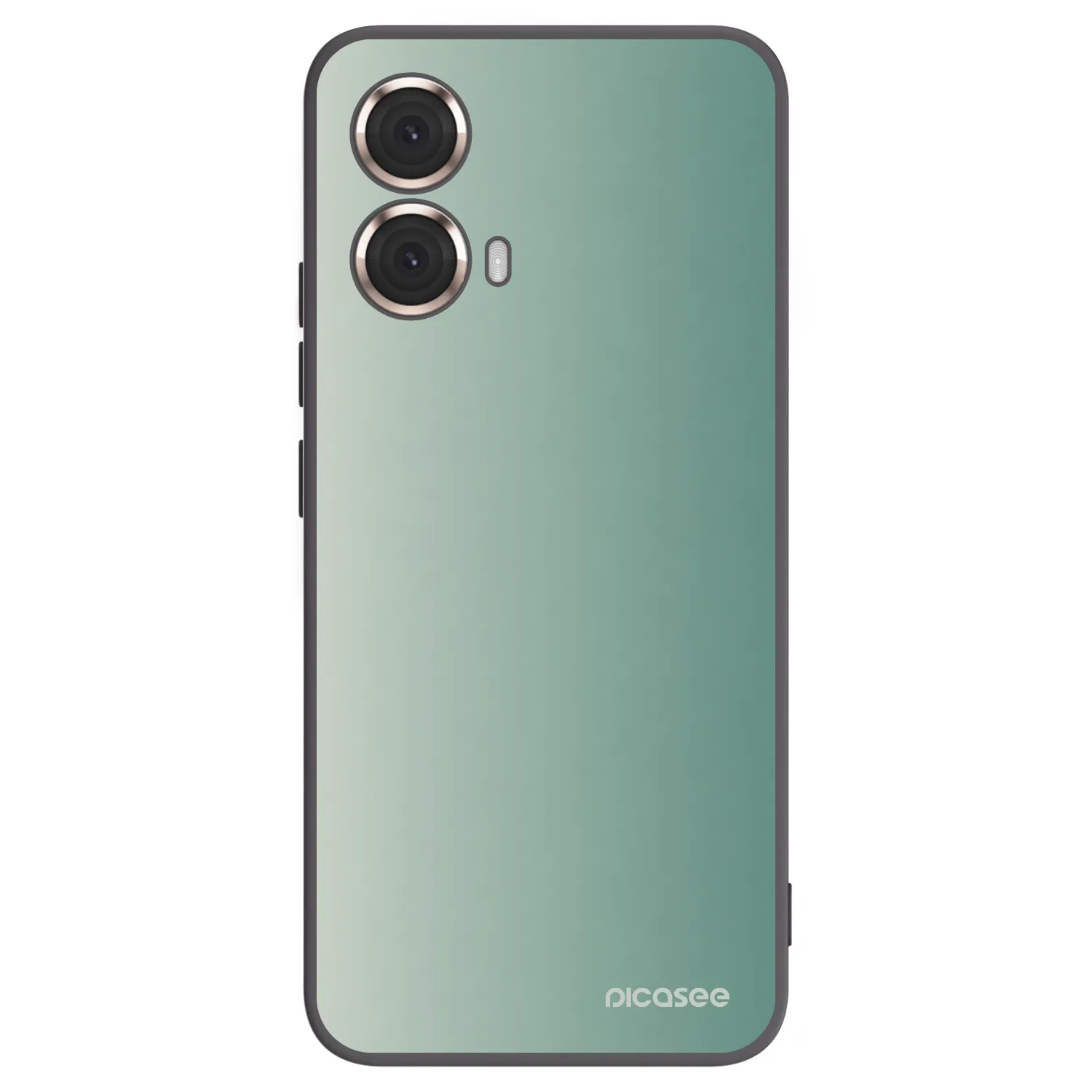 Picasee Motorola Moto G85 Hülle - Schwarzes Silikon - Misty Sage