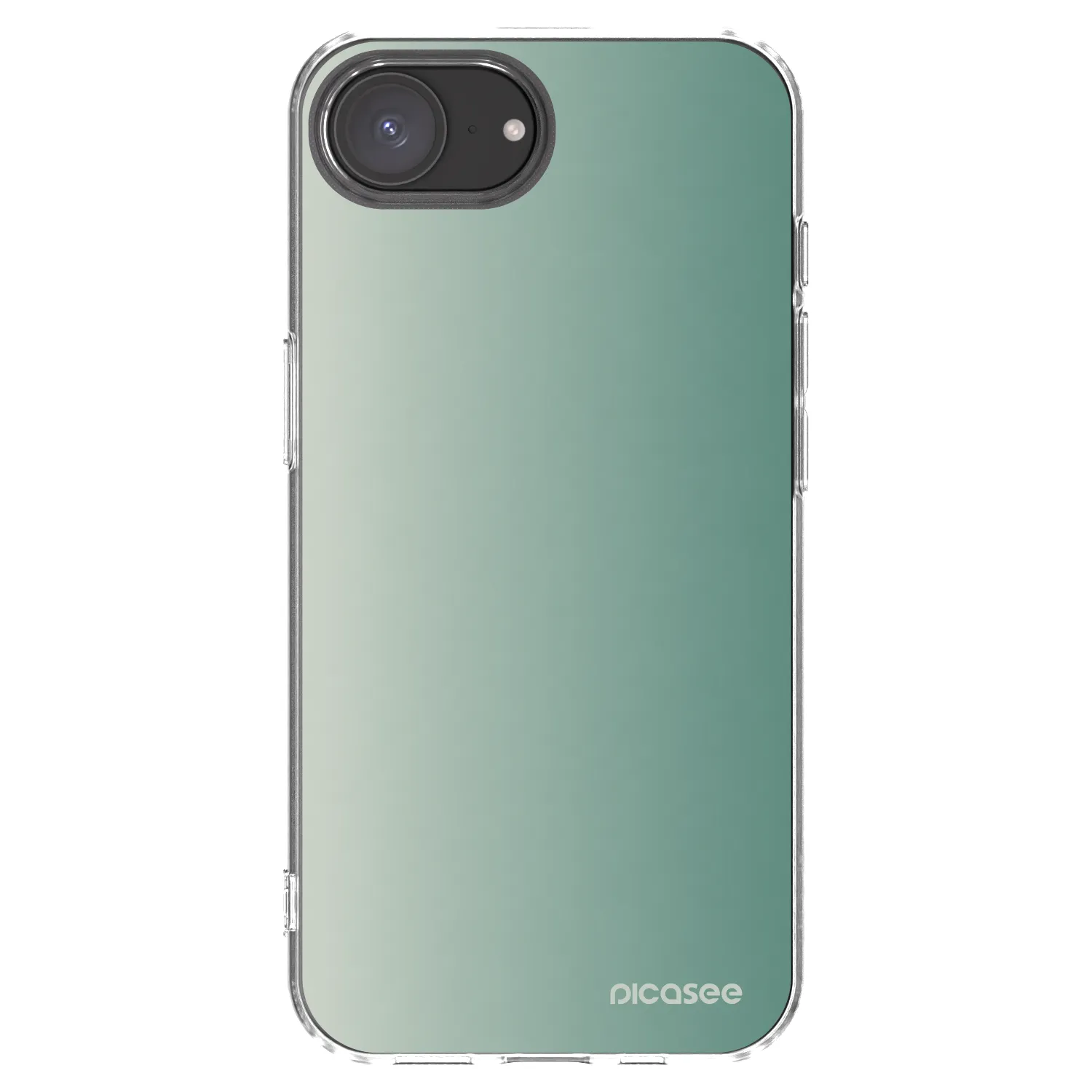 Picasee Apple iPhone 16e Hülle - Transparentes Silikon - Misty Sage