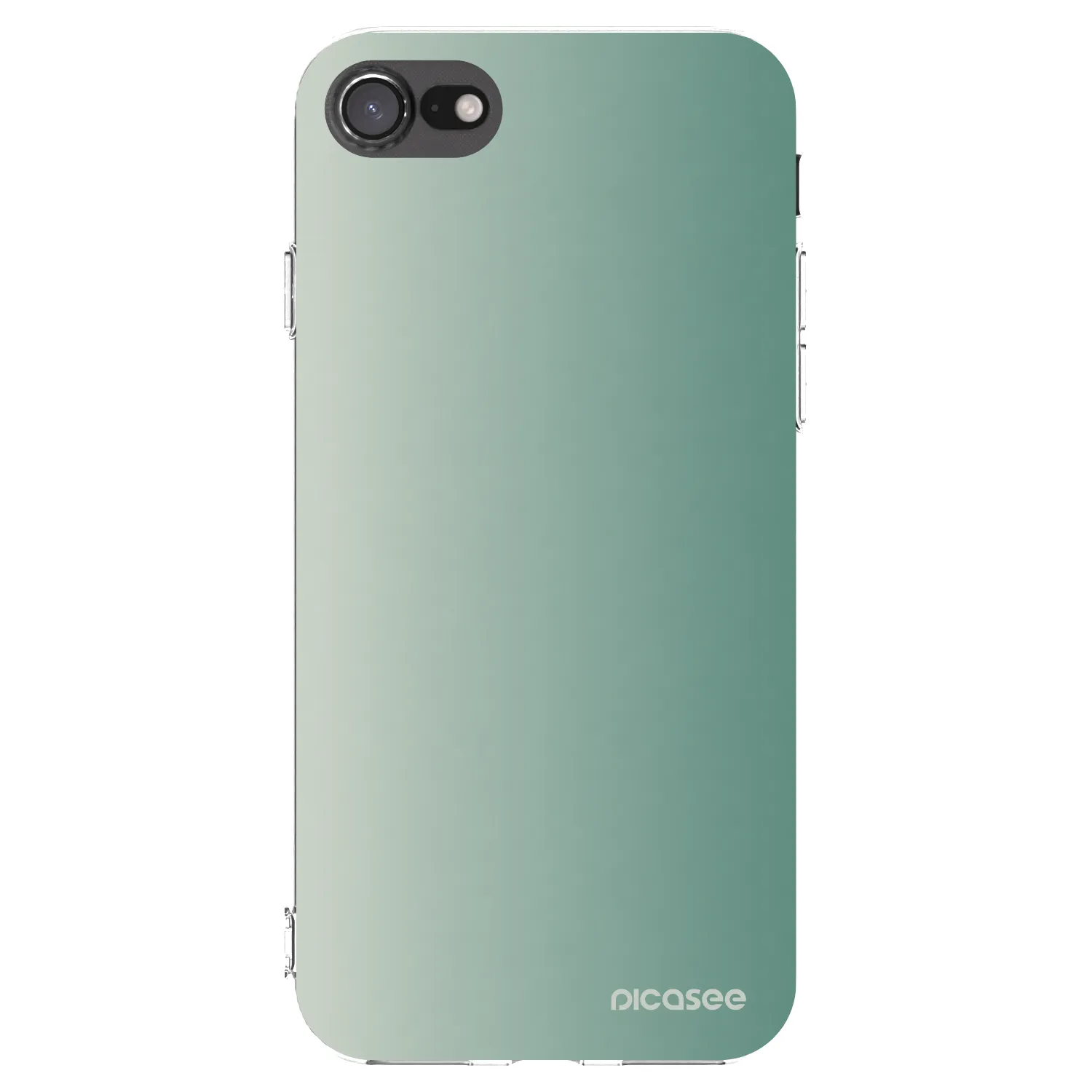 Picasee Apple iPhone 7 Hülle - Transparentes Silikon - Misty Sage
