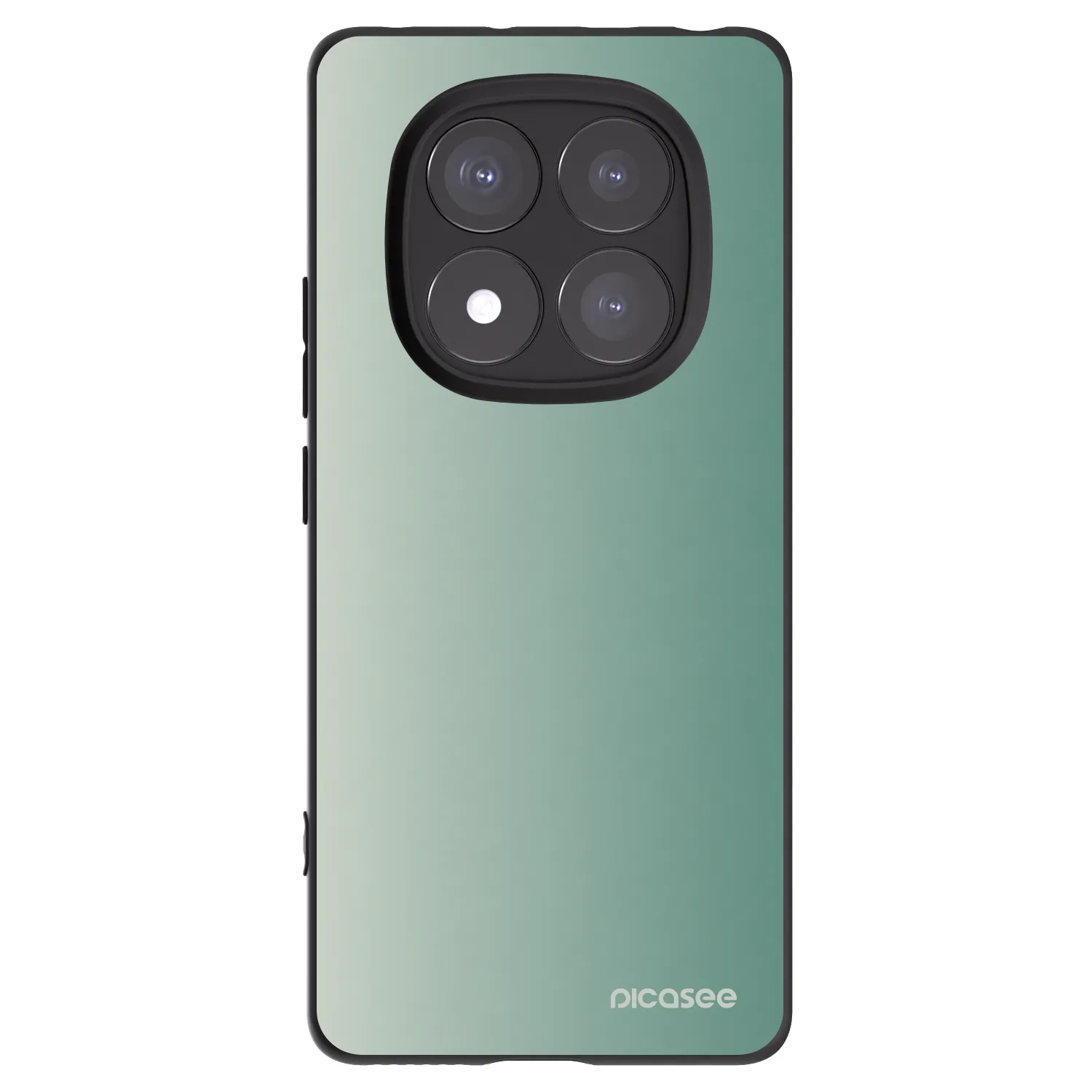 Picasee Xiaomi Redmi Note 14 Pro+ 5G Hülle - Schwarzes Silikon - Misty Sage