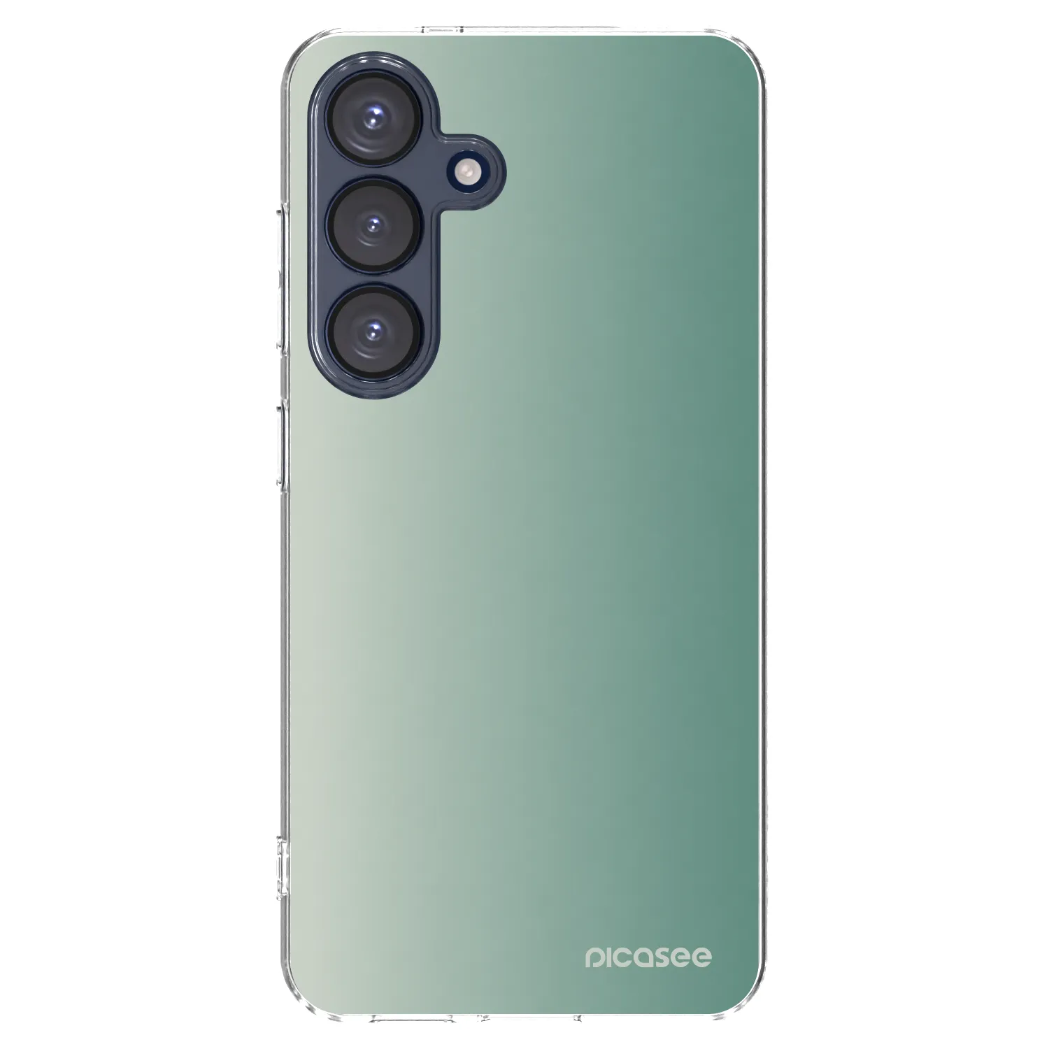 Picasee Samsung Galaxy S25 5G Hülle - Transparentes Silikon - Misty Sage