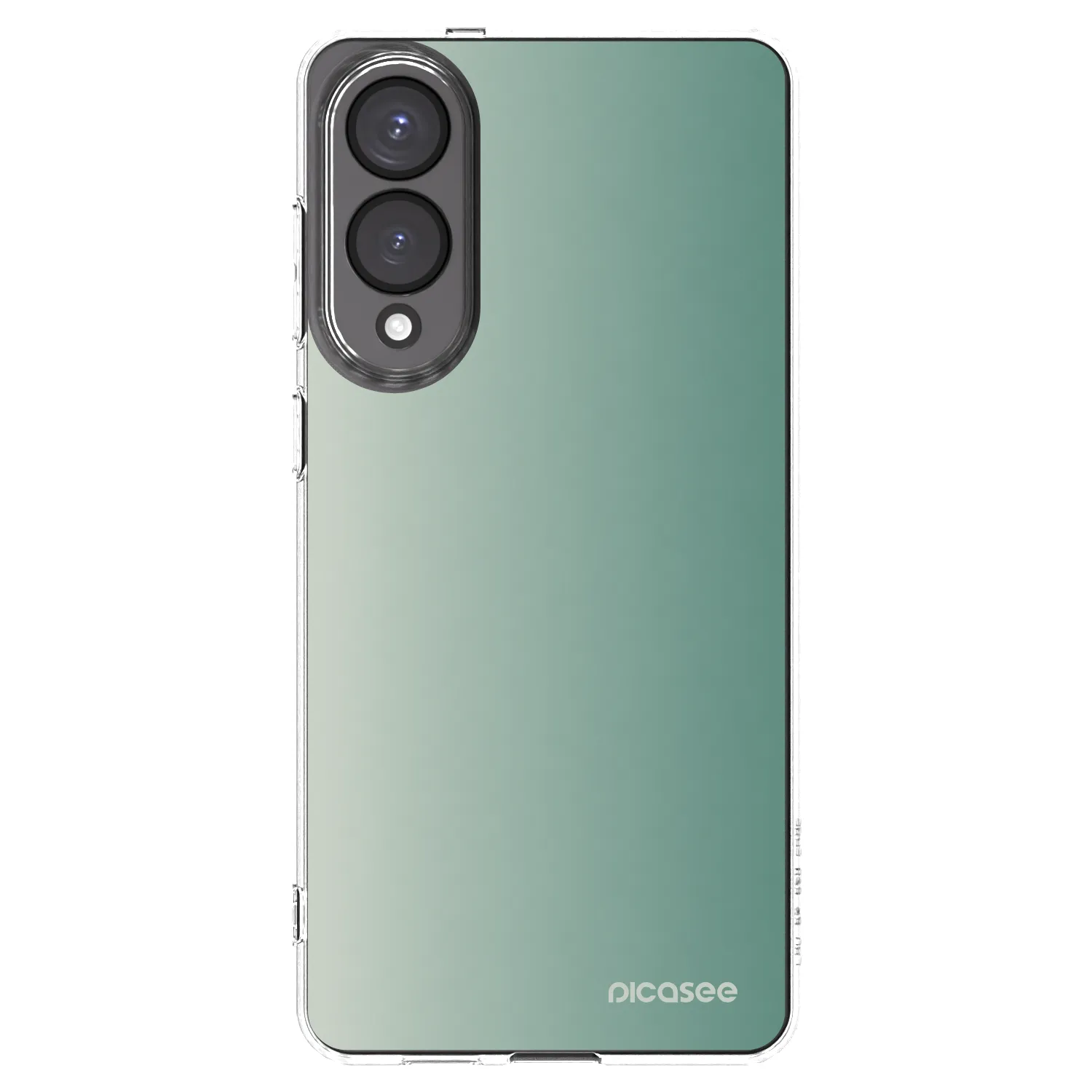 Picasee Samsung Galaxy S25 Edge 5G Hülle - Transparentes Silikon - Misty Sage