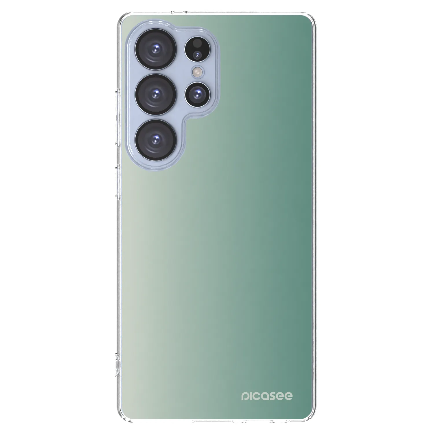 Picasee Samsung Galaxy S25 Ultra 5G Hülle - Transparentes Silikon - Misty Sage