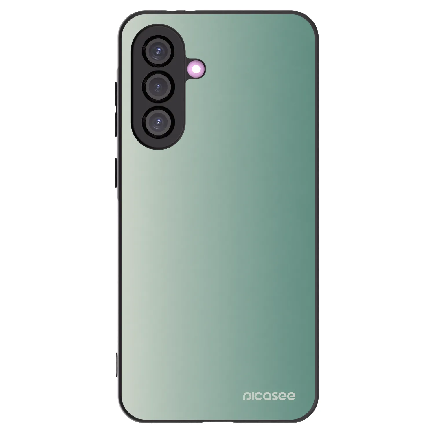 Picasee Samsung Galaxy A36 5G Hülle - Schwarzes Silikon - Misty Sage