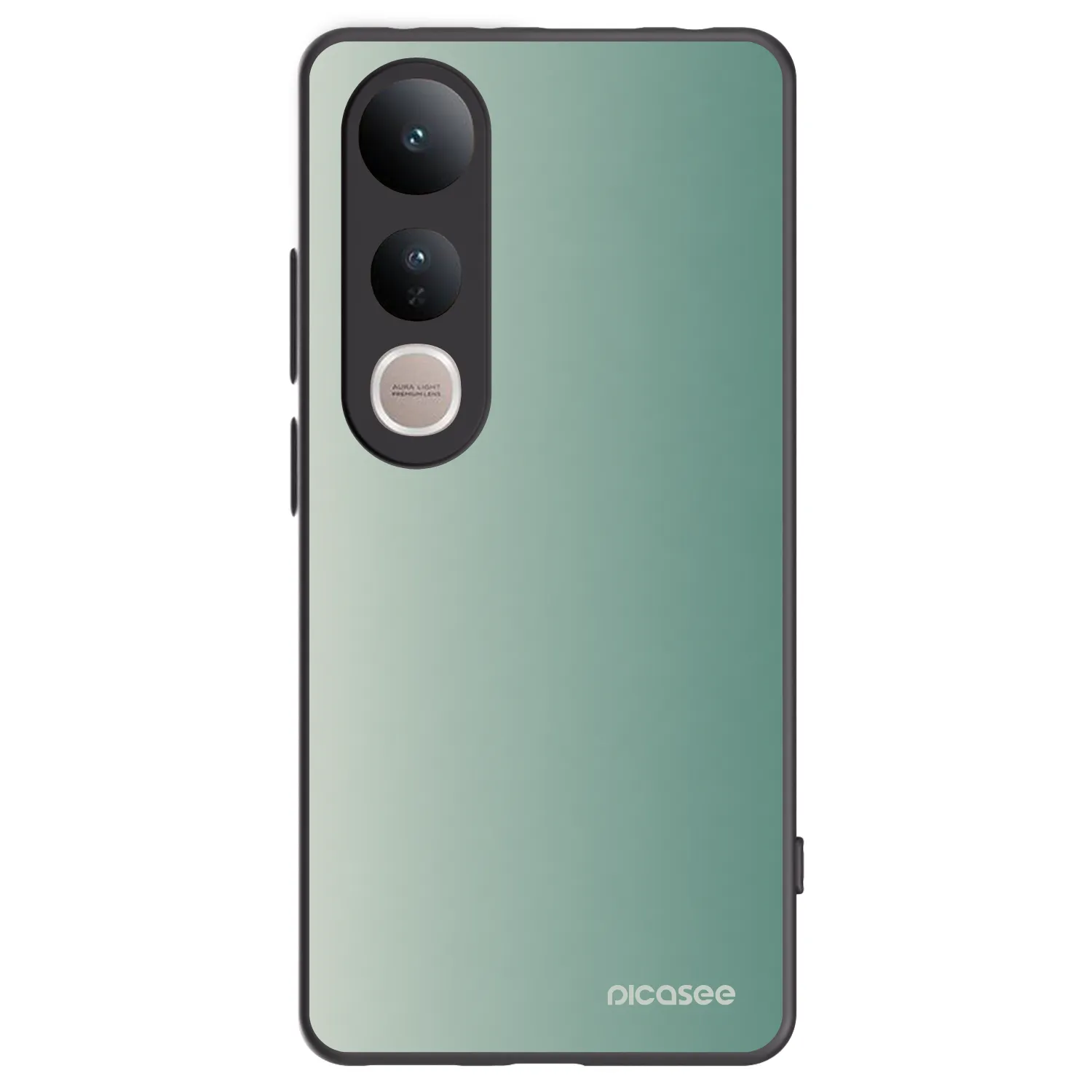 Picasee Vivo V50 Lite 5G Hülle - Schwarzes Silikon - Misty Sage
