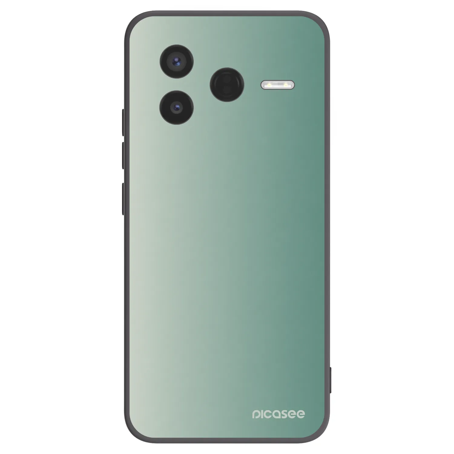 Picasee Xiaomi Poco F7 Pro 5G Hülle - Schwarzes Silikon - Misty Sage