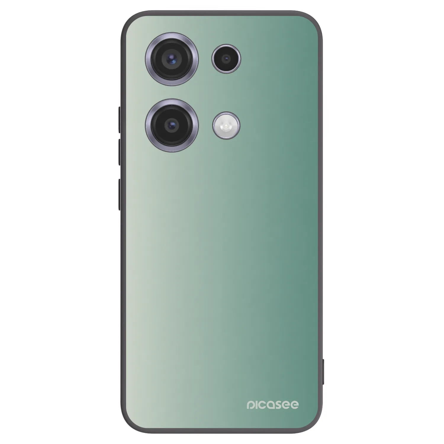 Picasee Xiaomi Redmi Note 14S Hülle - Schwarzes Silikon - Misty Sage