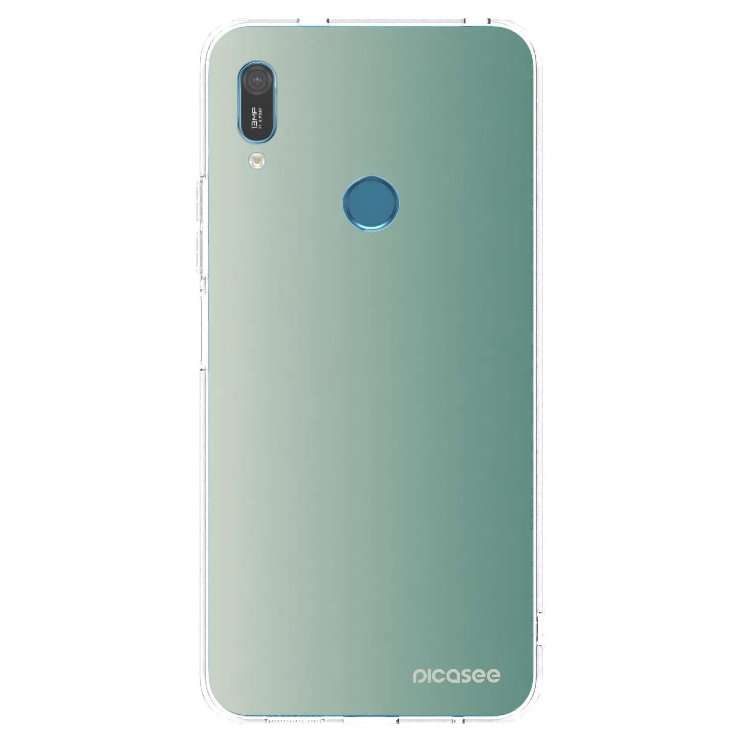 Picasee Huawei Y6 2019 Hülle - Transparentes Silikon - Misty Sage