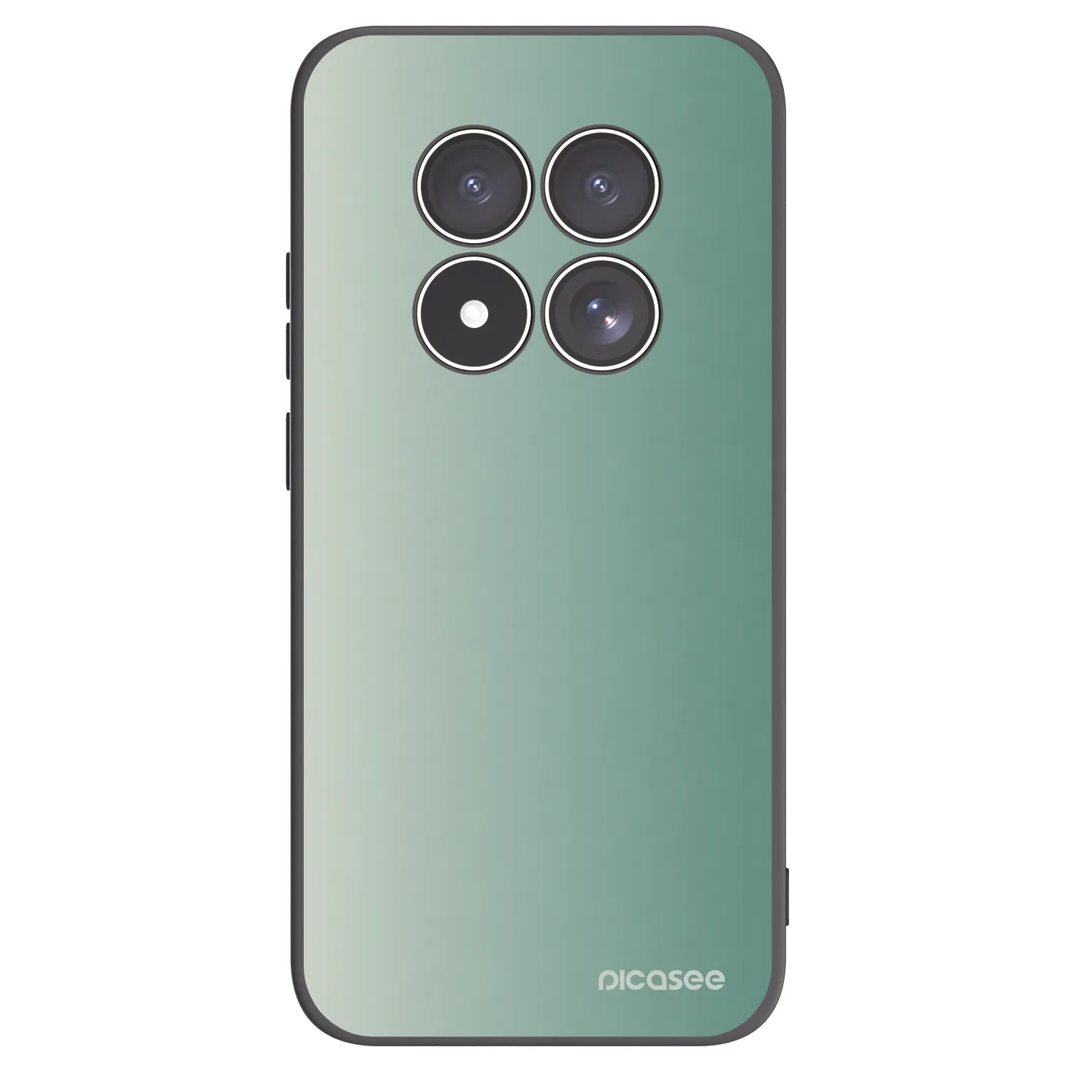 Picasee Xiaomi Redmi Note 15 Pro 4G Hülle - Schwarzes Silikon - Misty Sage