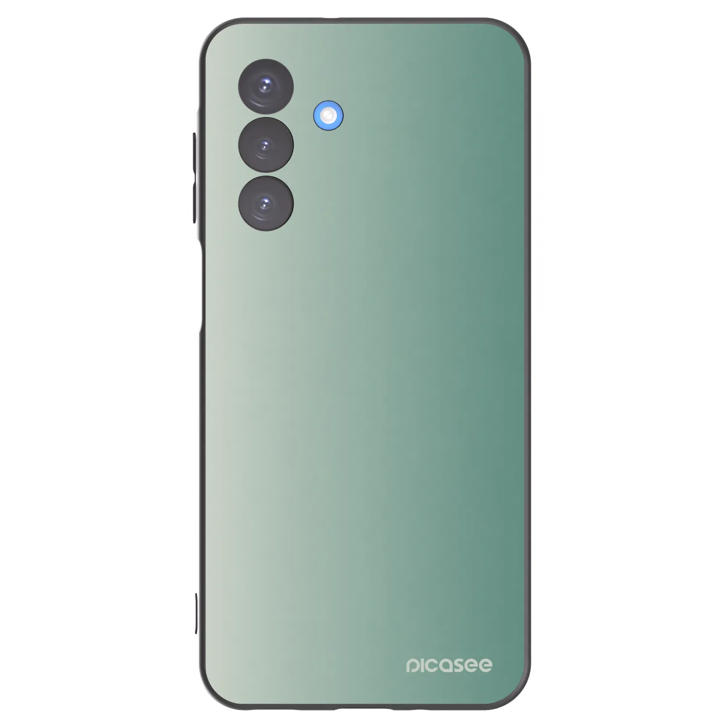 Picasee Samsung Galaxy A17 5G Hülle - Schwarzes Silikon - Misty Sage