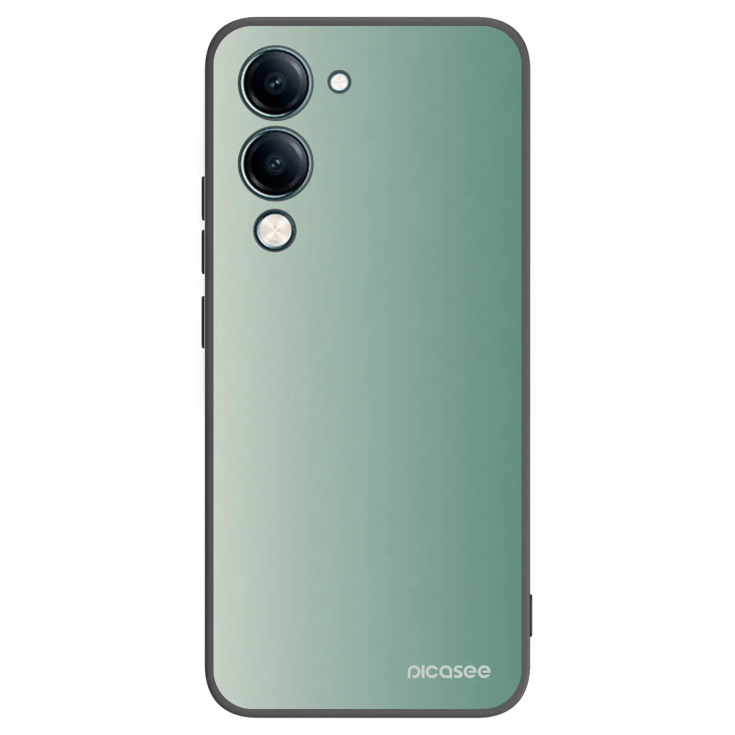 Picasee Vivo Y29s 5G Hülle - Schwarzes Silikon - Misty Sage