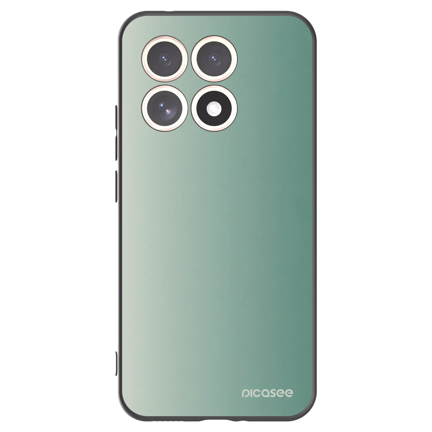 Picasee Xiaomi 15T Hülle - Schwarzes Silikon - Misty Sage