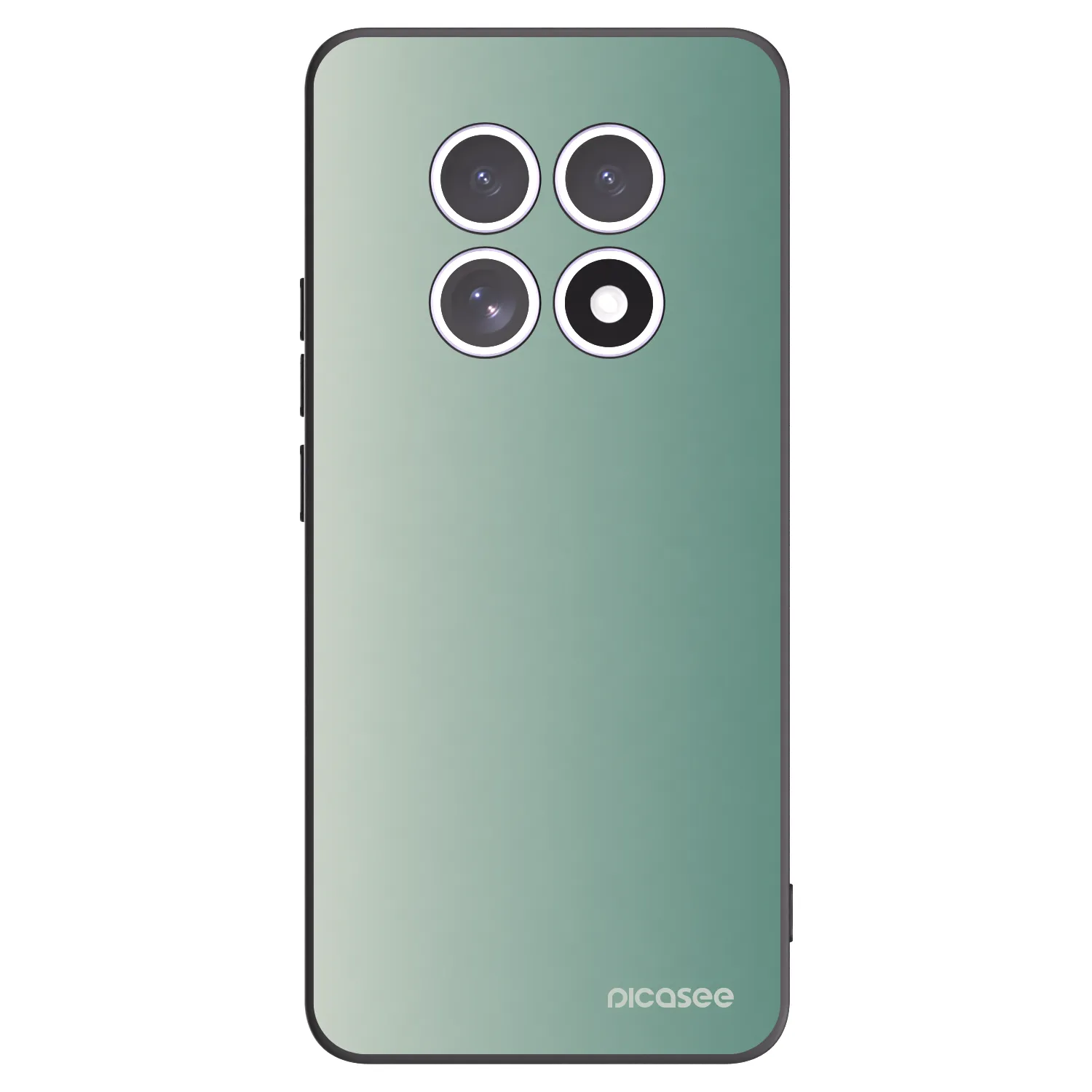 Picasee Xiaomi Redmi Note 15 4G Hülle - Schwarzes Silikon - Misty Sage