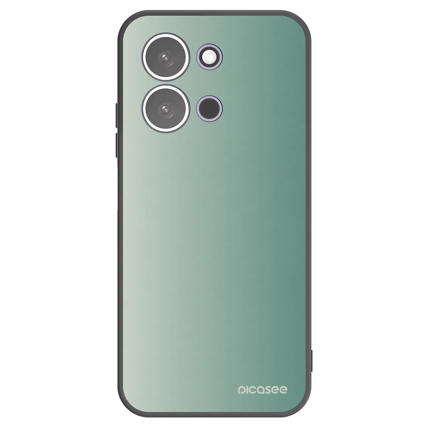 Picasee Xiaomi Redmi 15C 5G Hülle - Schwarzes Silikon - Misty Sage