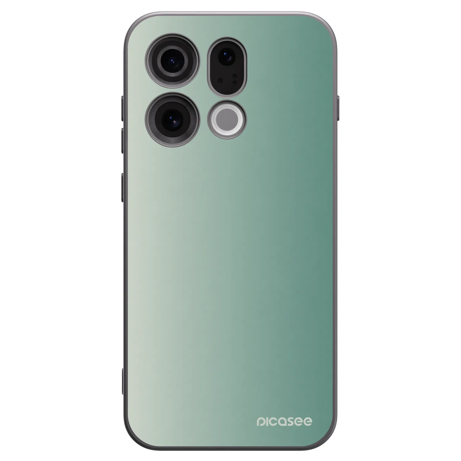 Picasee OPPO Find X9 Hülle - Schwarzes Silikon - Misty Sage