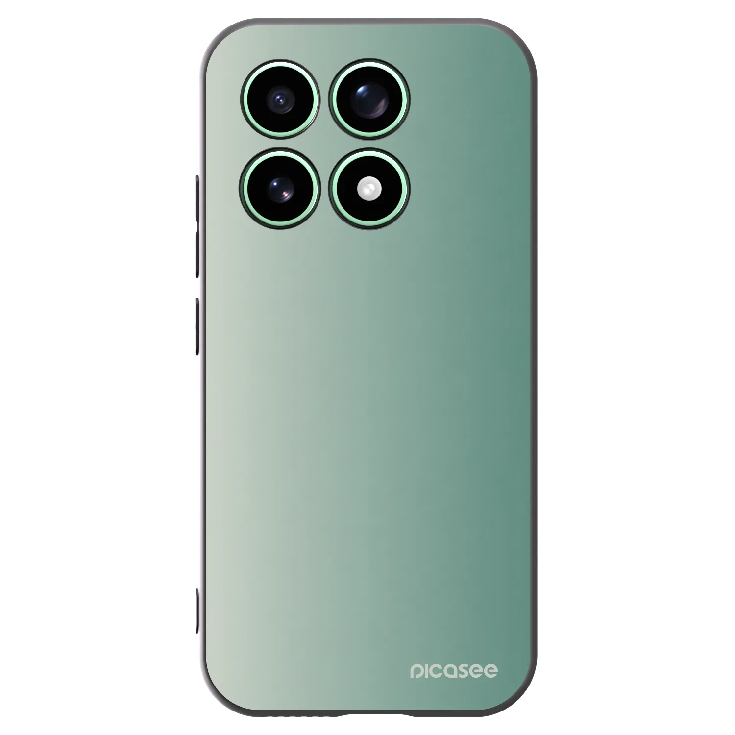 Picasee Xiaomi 17 Hülle - Schwarzes Silikon - Misty Sage