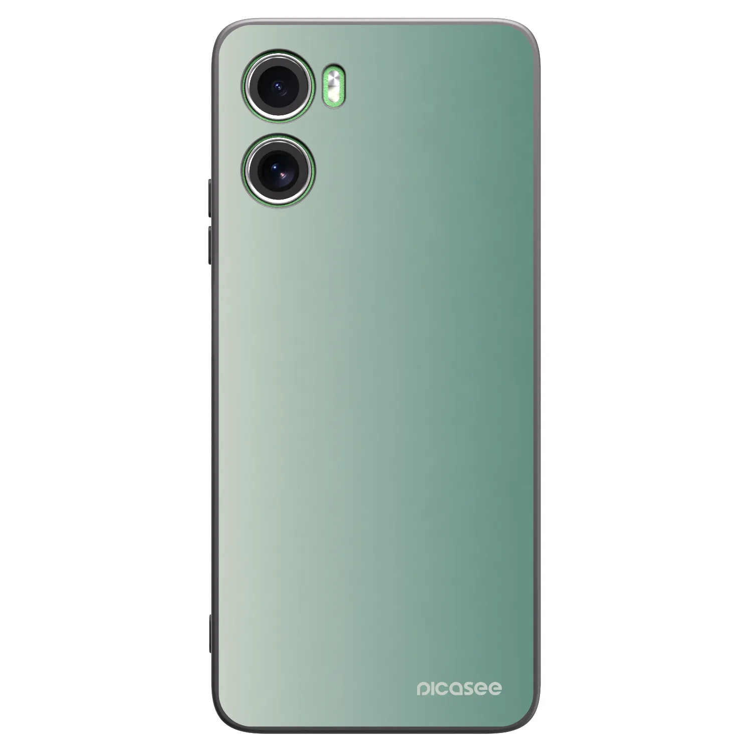 Picasee Motorola Moto G06 Hülle - Schwarzes Silikon - Misty Sage
