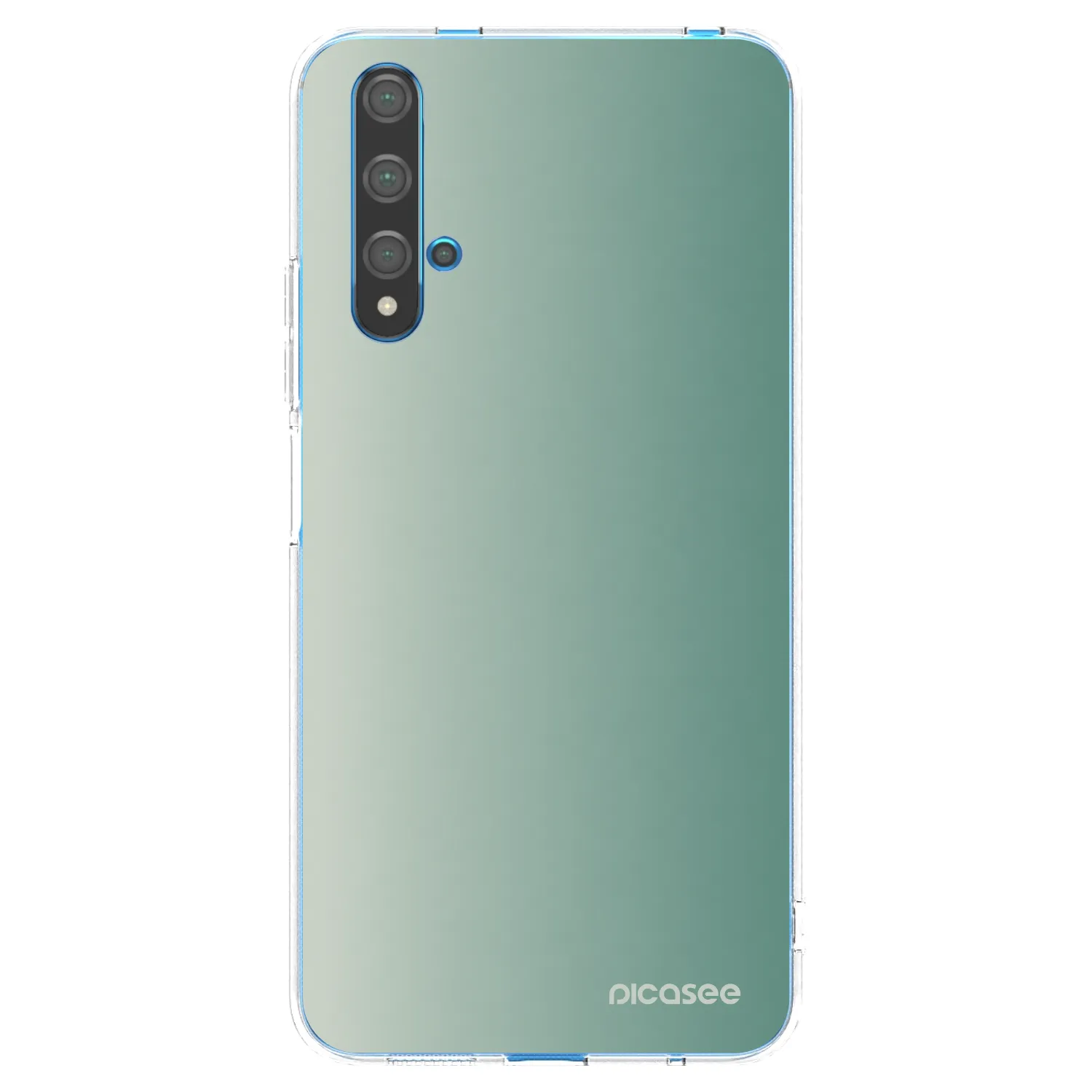 Picasee Huawei Nova 5T Hülle - Transparentes Silikon - Misty Sage