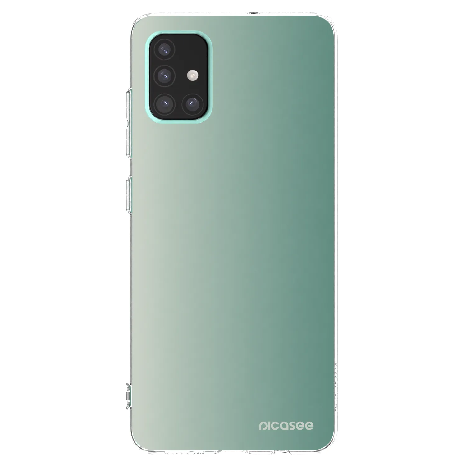 Picasee Samsung Galaxy A51 A515F Hülle - Transparentes Silikon - Misty Sage