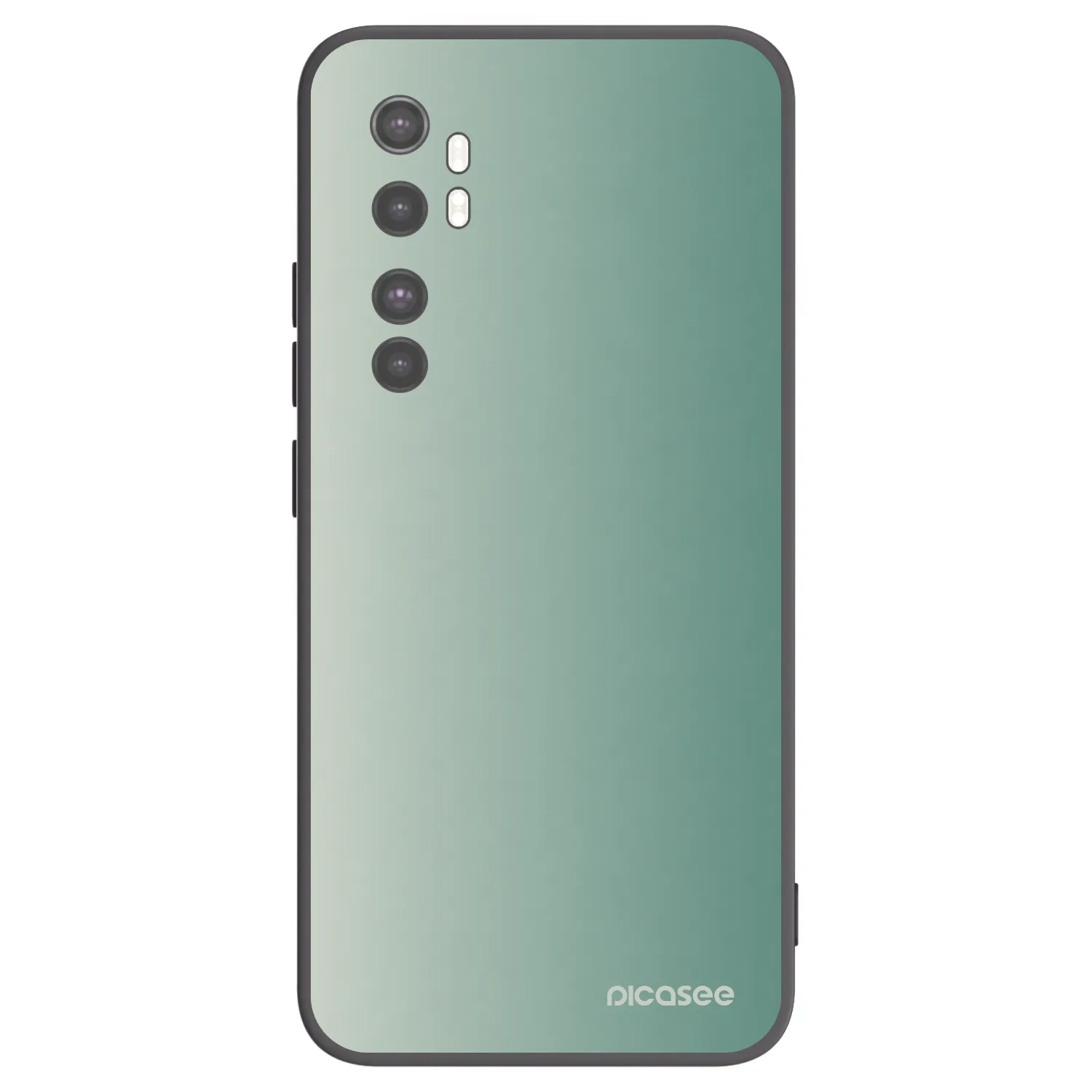 Picasee Xiaomi Mi Note 10 Lite Hülle - Schwarzes Silikon - Misty Sage