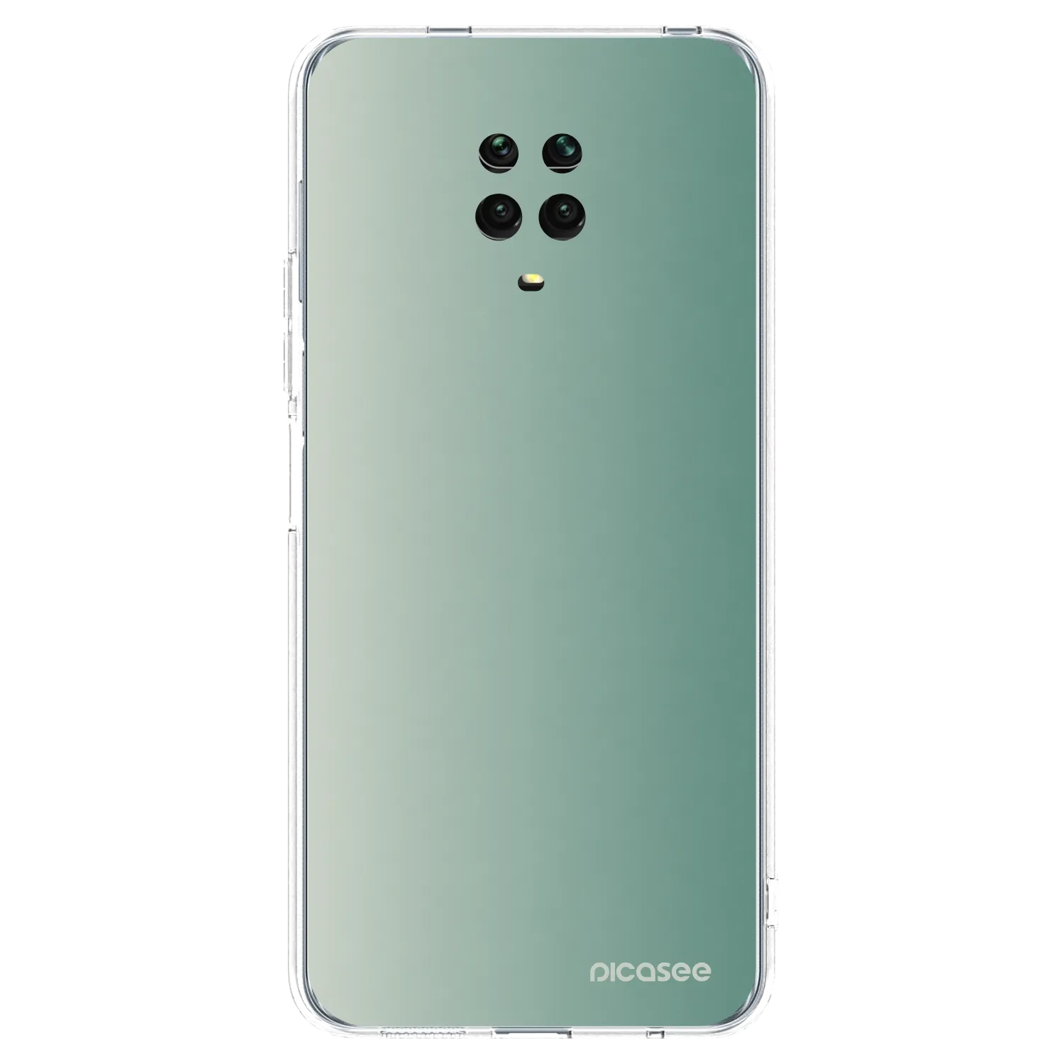 Picasee Xiaomi Redmi Note 9S Hülle - Transparentes Silikon - Misty Sage