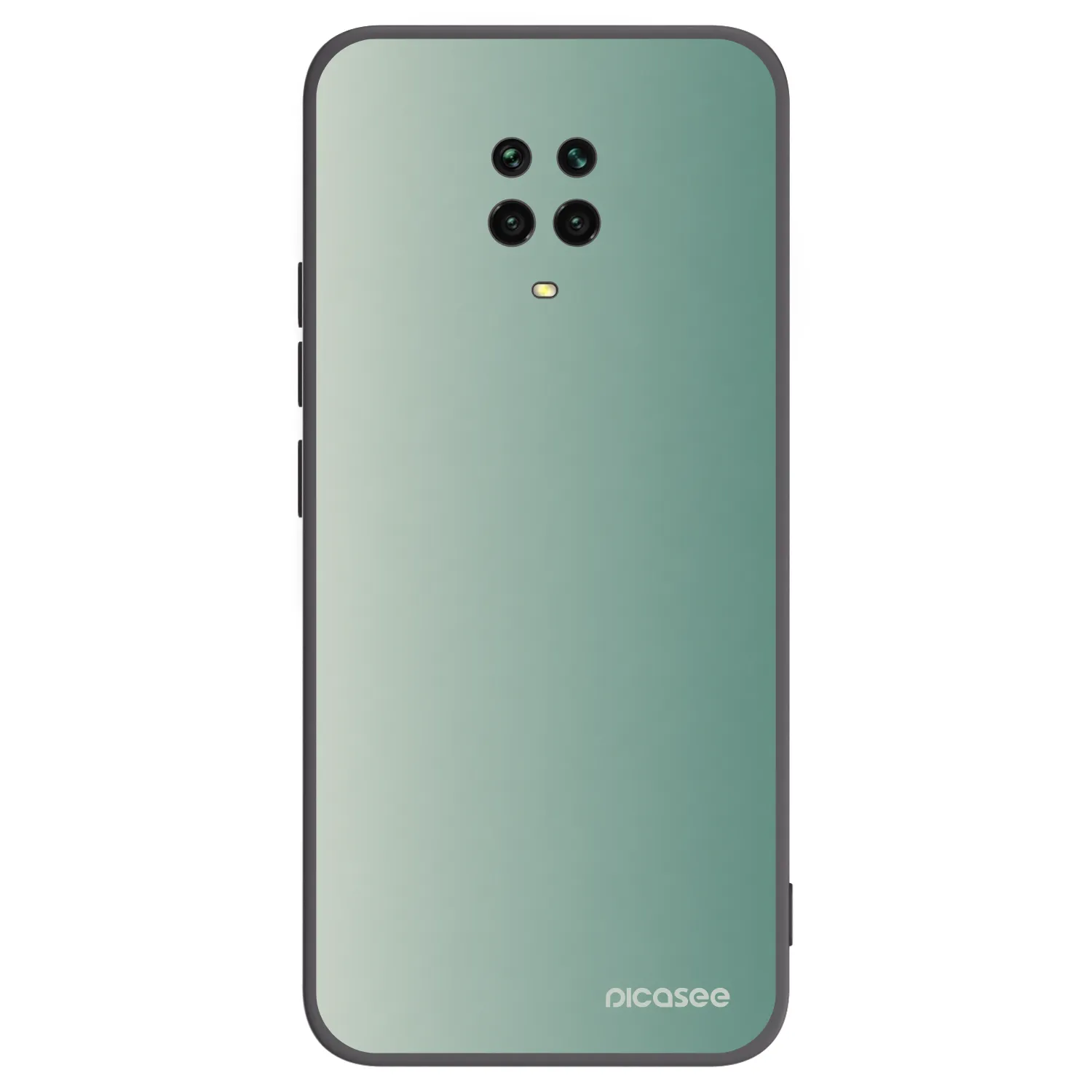 Picasee Xiaomi Redmi Note 9S Hülle - Schwarzes Silikon - Misty Sage