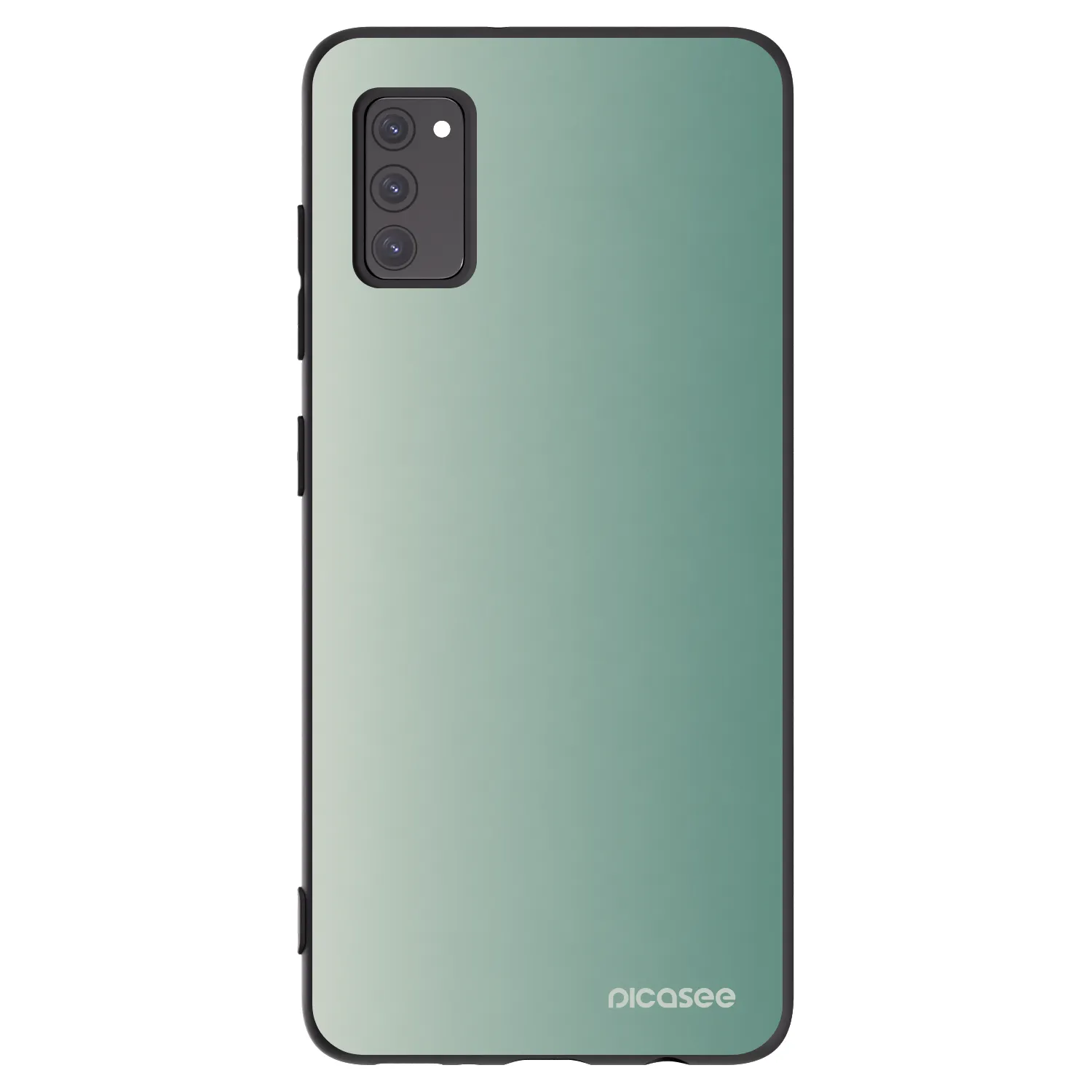 Picasee Samsung Galaxy A41 A415F Hülle - Schwarzes Silikon - Misty Sage