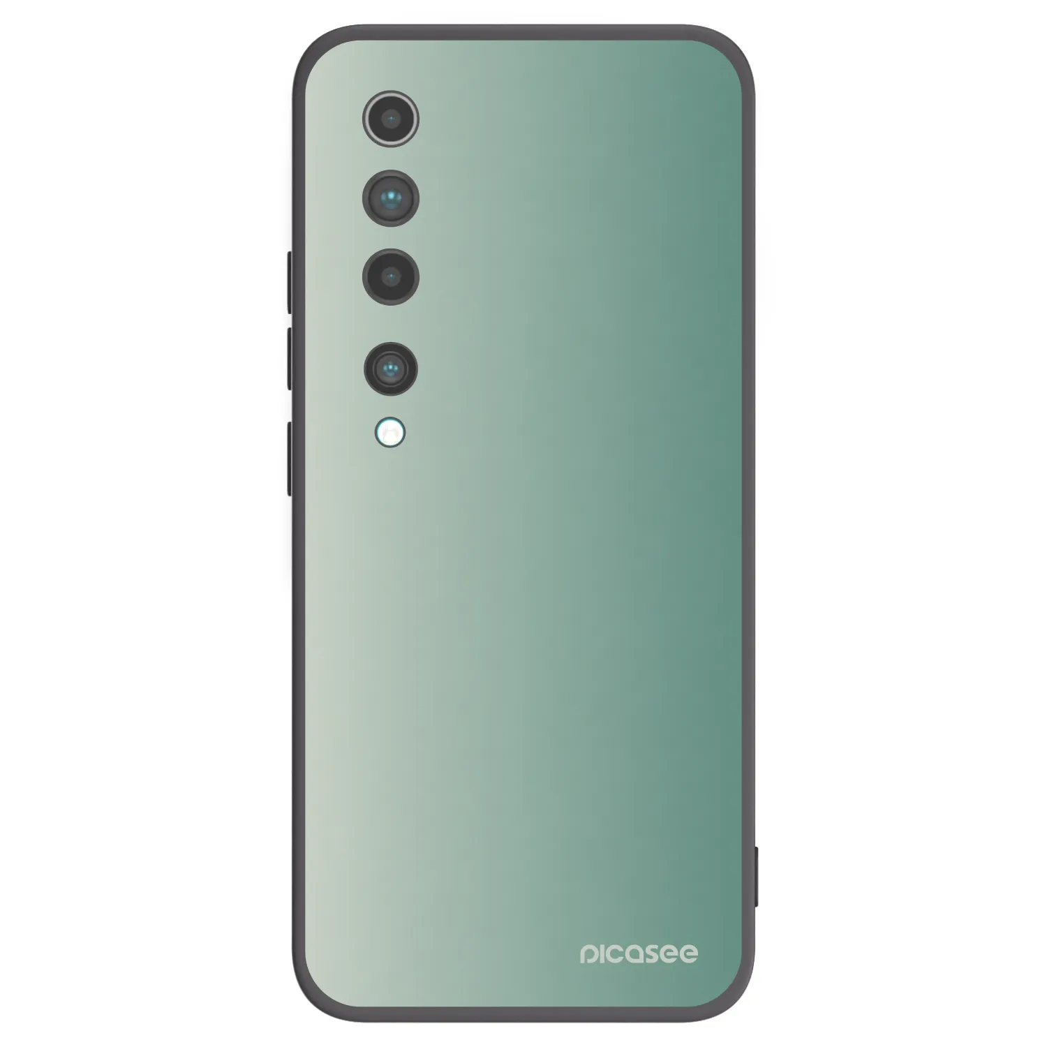 Picasee Xiaomi Mi 10 Hülle - Schwarzes Silikon - Misty Sage