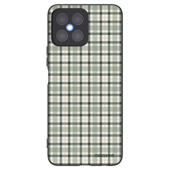 Picasee Honor X8 4G Hülle - Schwarzes Silikon - Sage Tartan