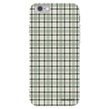 Picasee Apple iPhone 6/6S Hülle - Transparentes Silikon - Sage Tartan