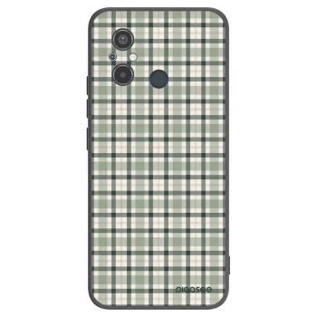 Picasee Xiaomi Redmi 12C Hülle - Schwarzes Silikon - Sage Tartan
