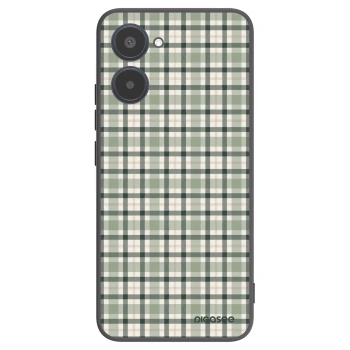 Picasee Realme 10 4G Hülle - Schwarzes Silikon - Sage Tartan