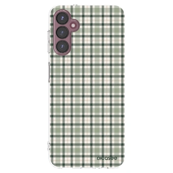 Picasee Samsung Galaxy A05s A057G Hülle - Transparentes Silikon - Sage Tartan